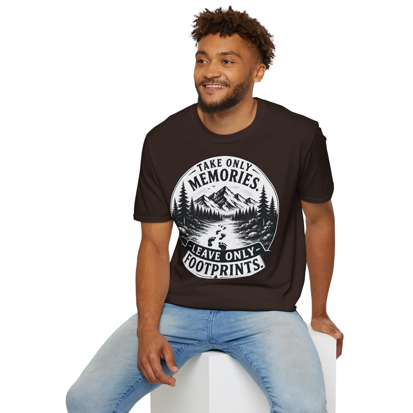 T-Shirt — Take Only Memories, Leave Only Footprints Mountain Hiking Tee