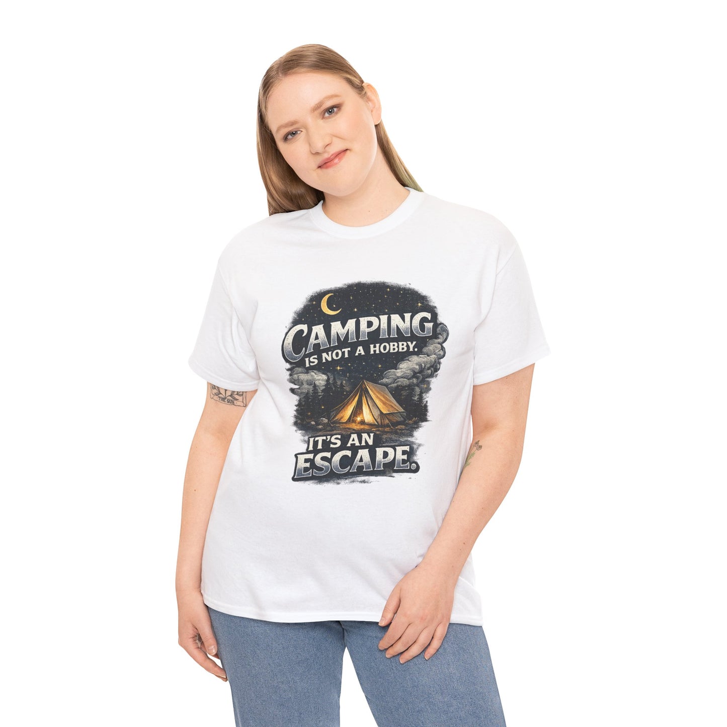 Camping Is Not A Hobby Tee – Outdoor Adventure Tent Escape T-Shirt