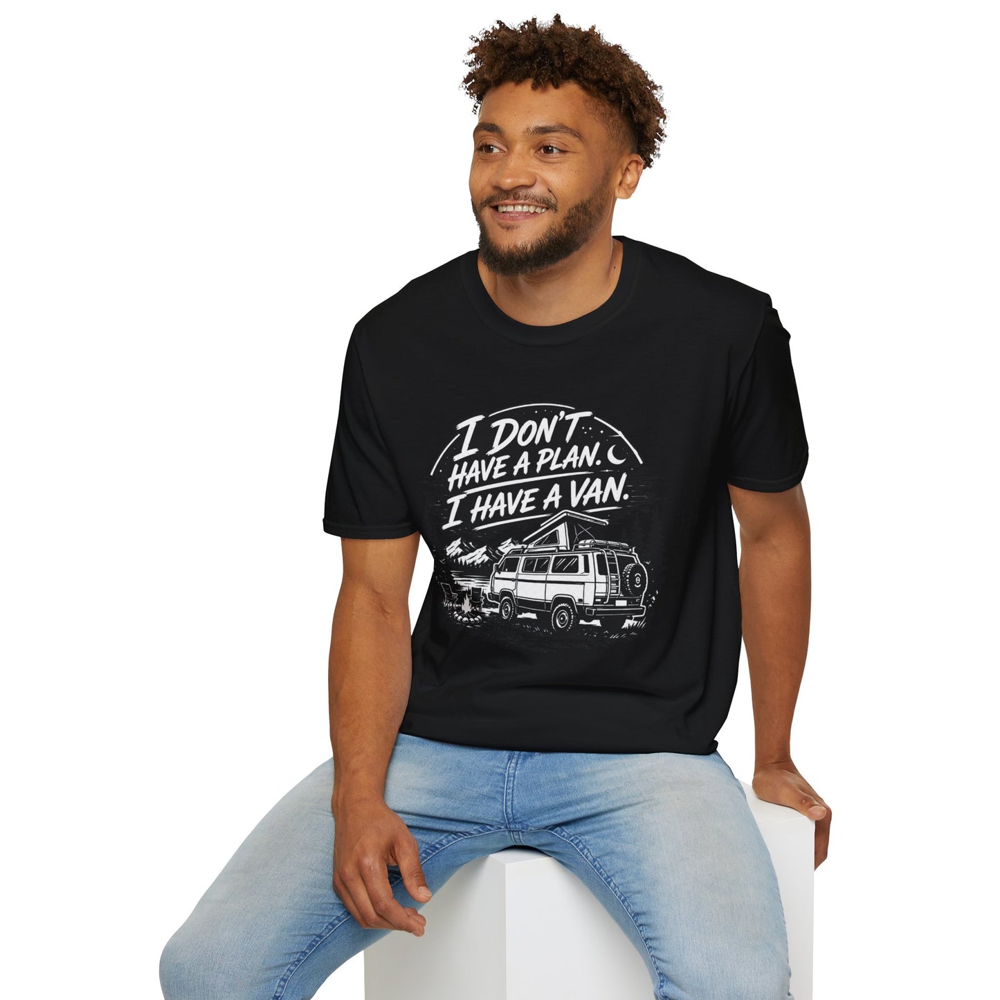 Van Life T-Shirt - "I Don't Have a Plan, I Have a Van" Adventure Tee
