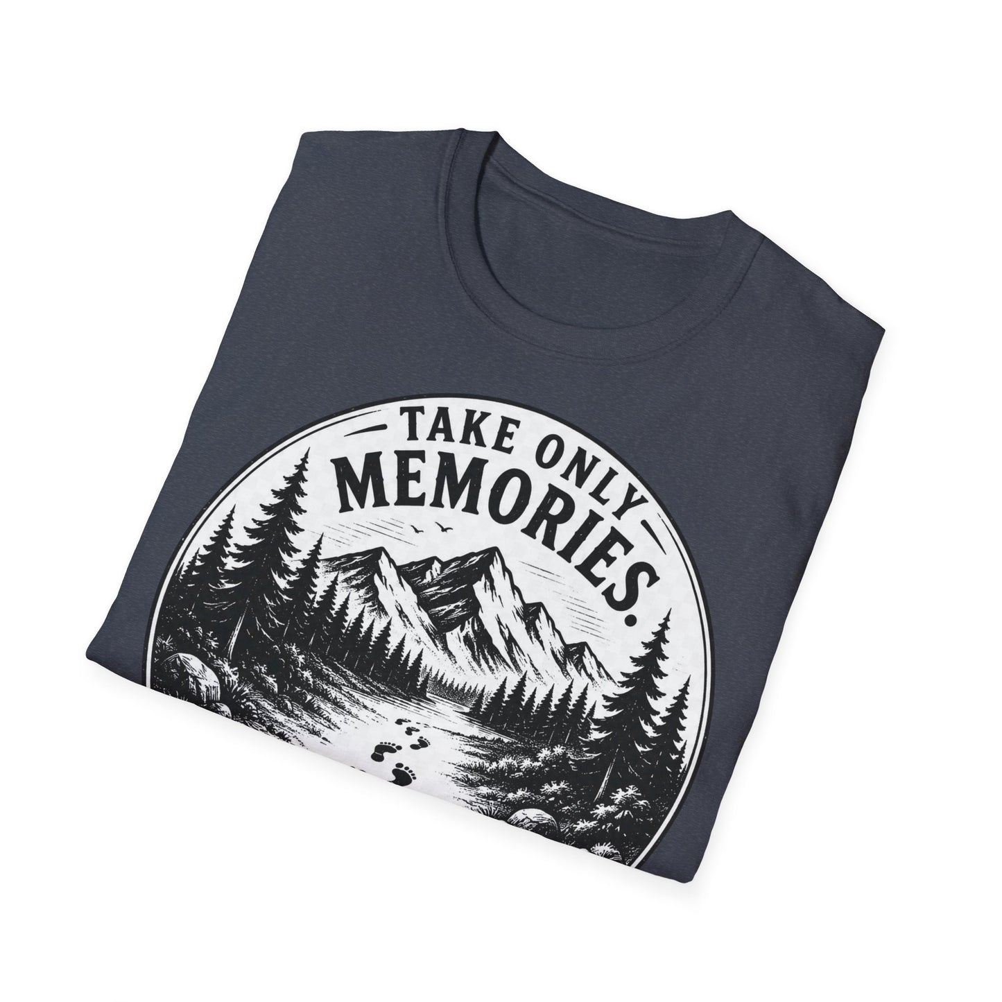 T-Shirt — Take Only Memories, Leave Only Footprints Mountain Hiking Tee