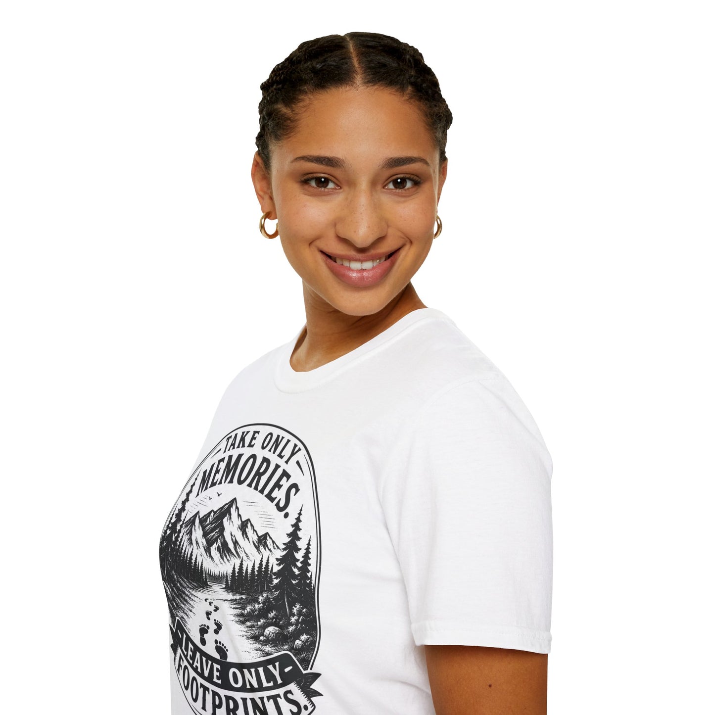 T-Shirt — Take Only Memories, Leave Only Footprints Mountain Hiking Tee