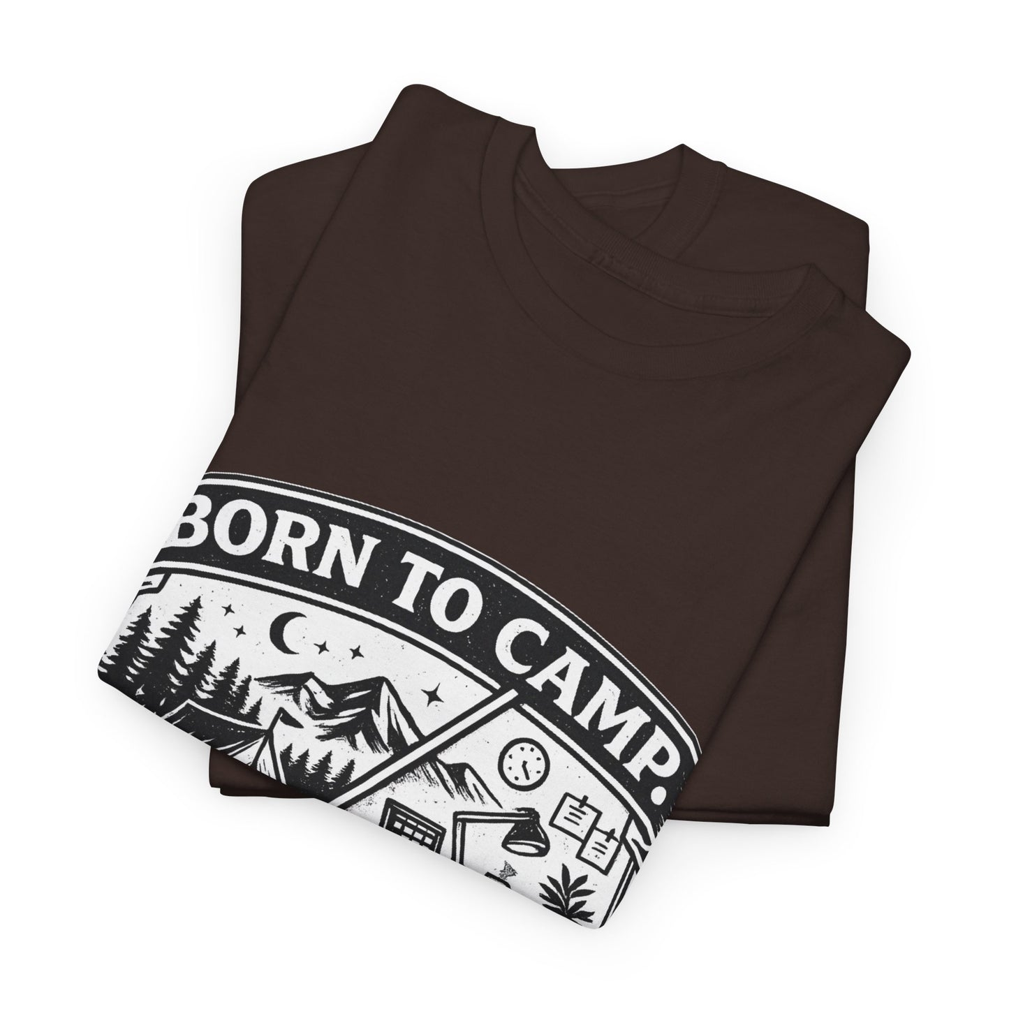 Born to Camp Badge T-Shirt — Camping Graphic Tee