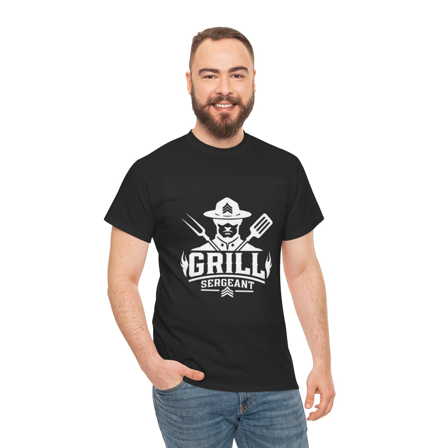 Grill Sergeant— Funny BBQ T-Shirt | Gift for Grill Masters & Dad