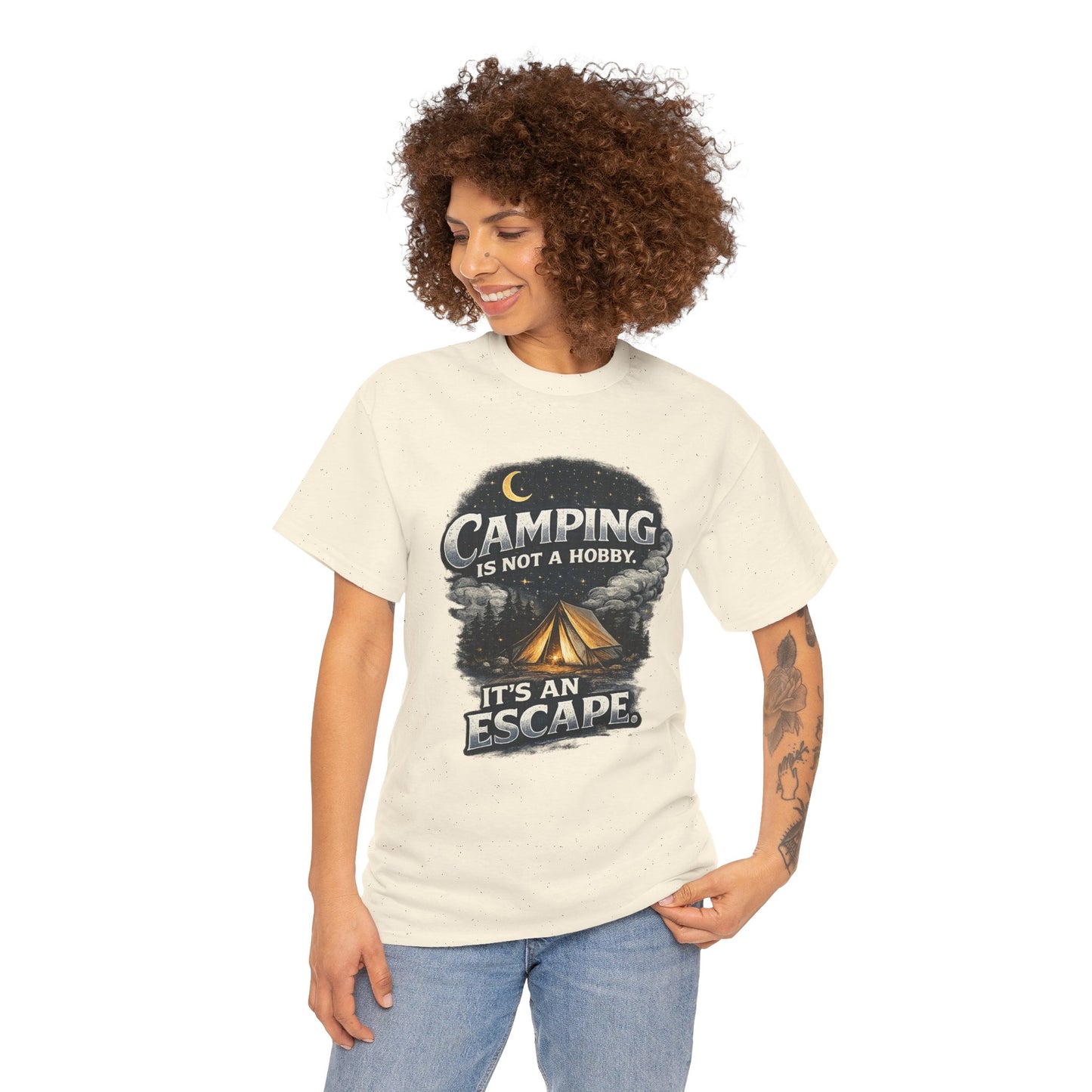 Camping Is Not A Hobby Tee – Outdoor Adventure Tent Escape T-Shirt