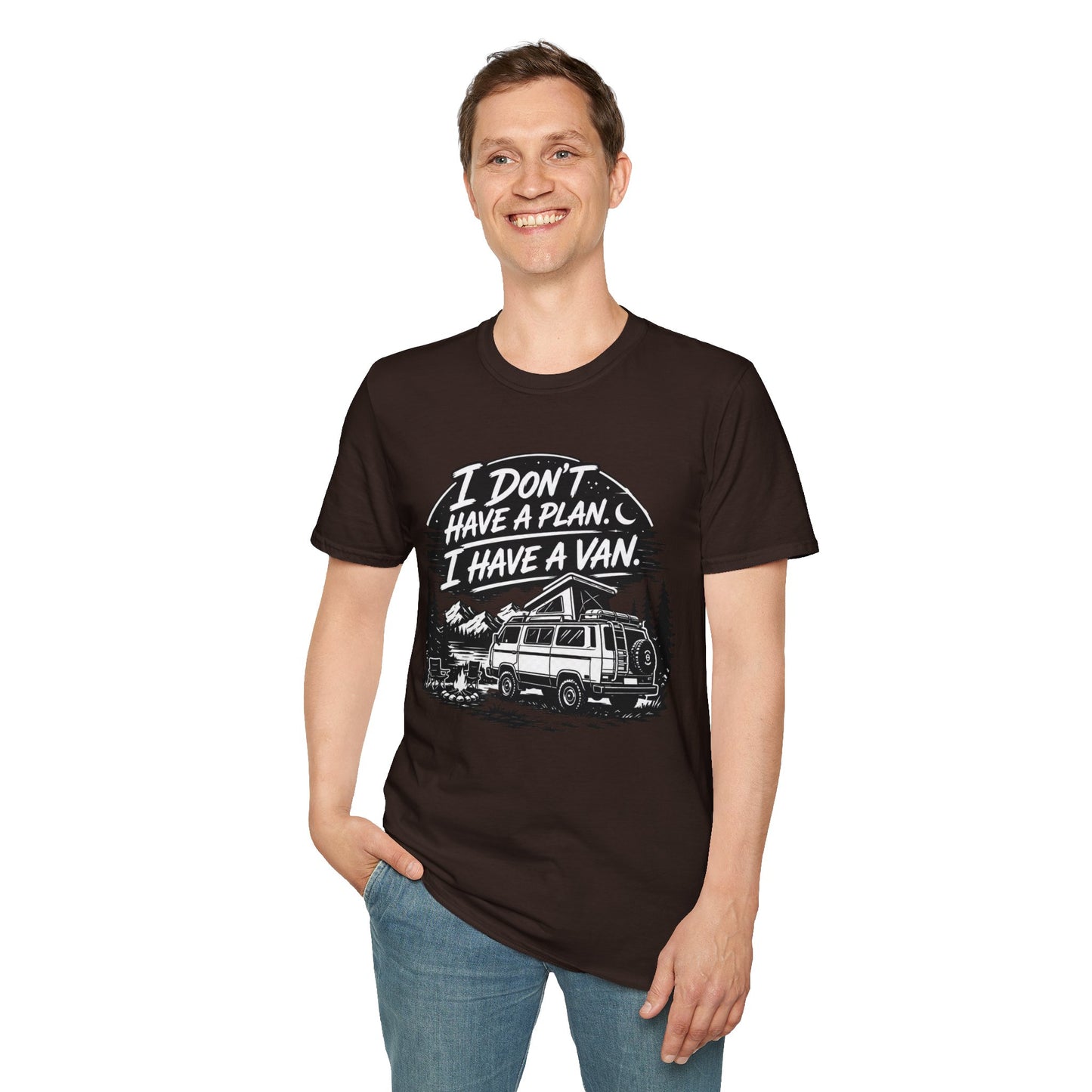 Van Life T-Shirt - "I Don't Have a Plan, I Have a Van" Adventure Tee