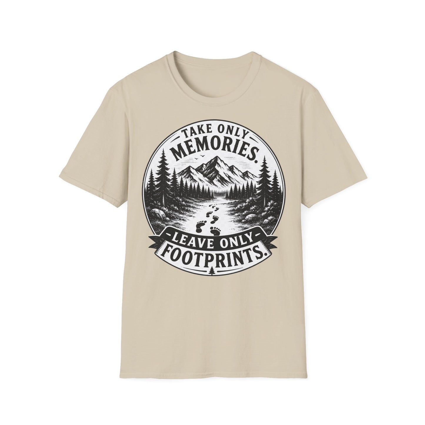 T-Shirt — Take Only Memories, Leave Only Footprints Mountain Hiking Tee