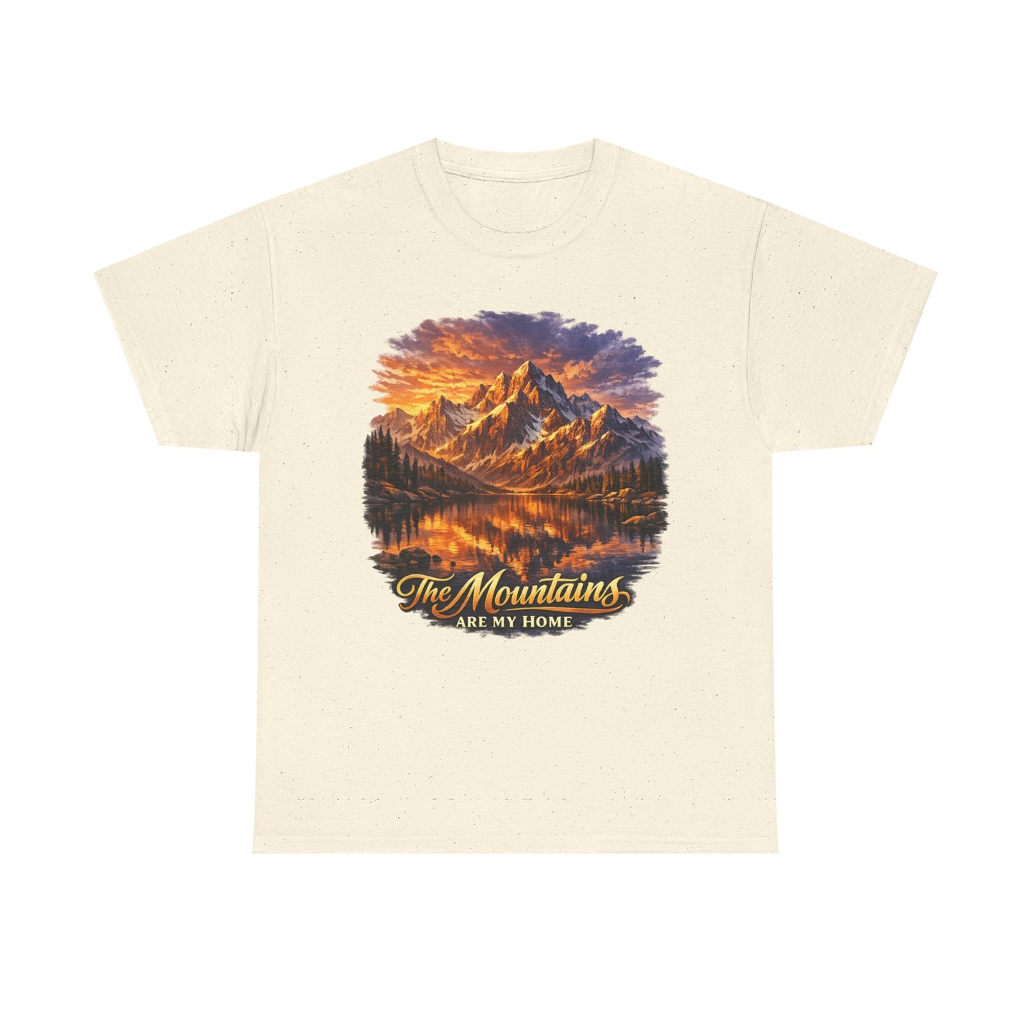 Mountain Landscape T-Shirt — "The Mountains Are My Home" Adventure Tee