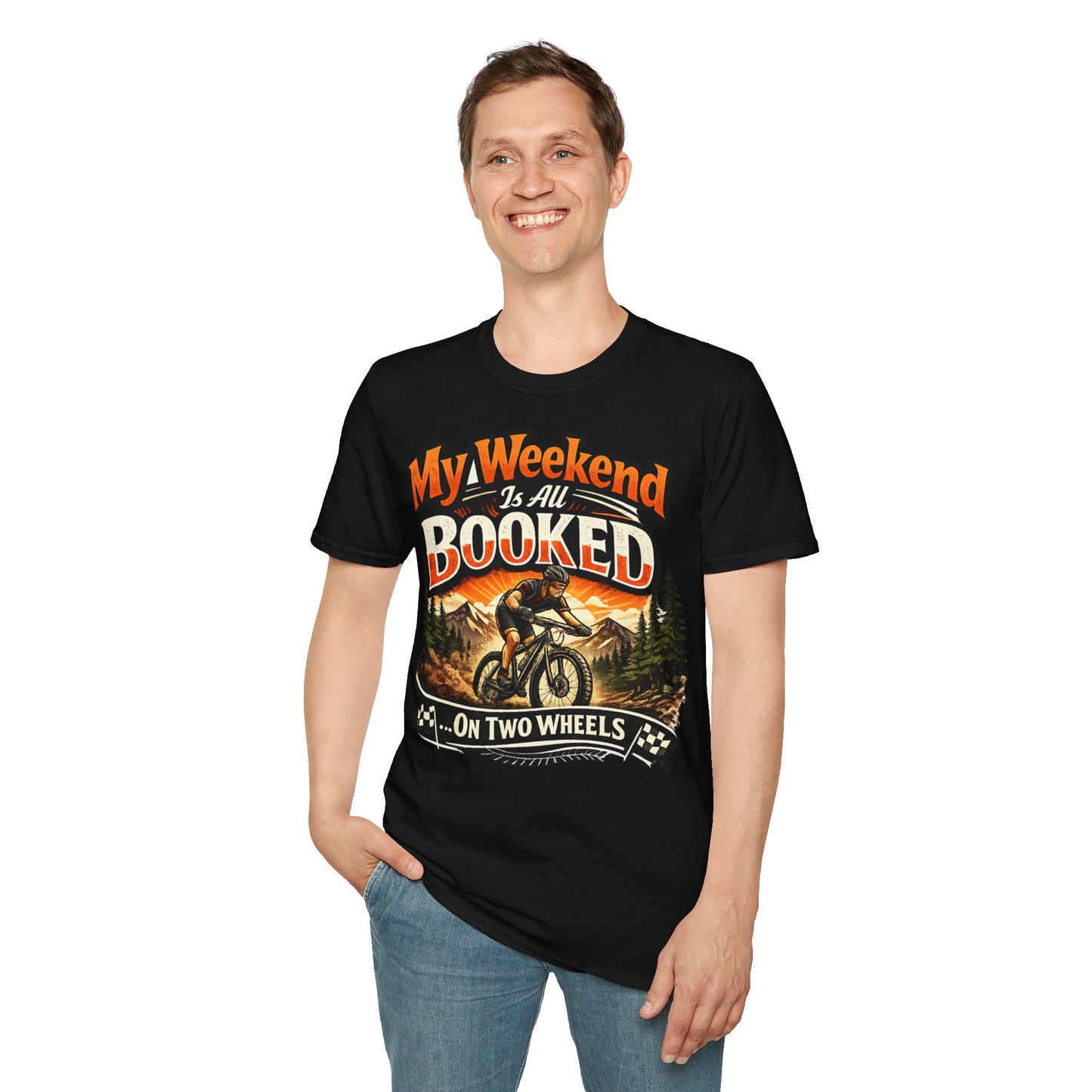 My Weekend Is Booked On Two Wheels - Funny Cycling T-Shirt | Bike Lover Gift