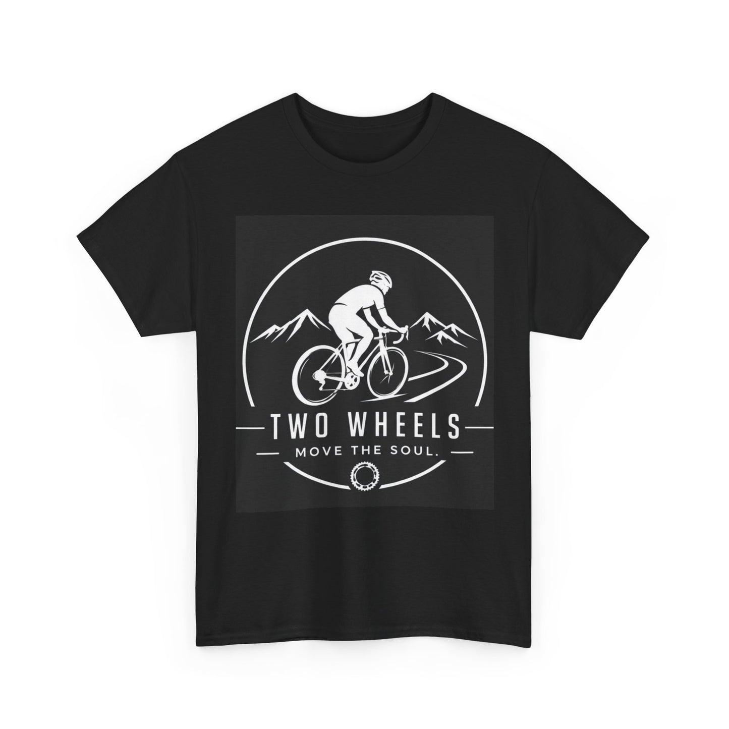 Two Wheels Move The Soul" — Cycling Motivation T-Shirt | Gift for Cyclists