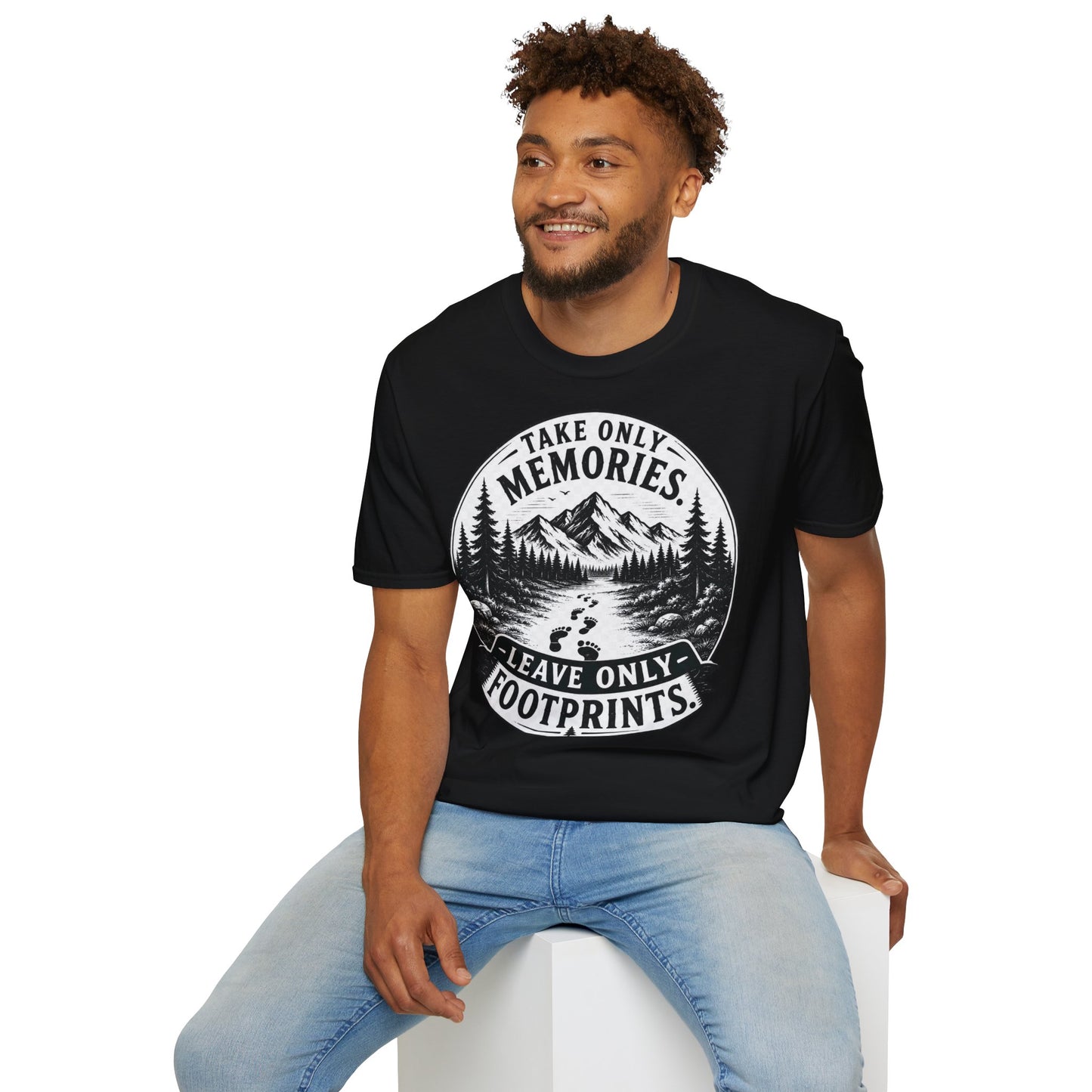 T-Shirt — Take Only Memories, Leave Only Footprints Mountain Hiking Tee