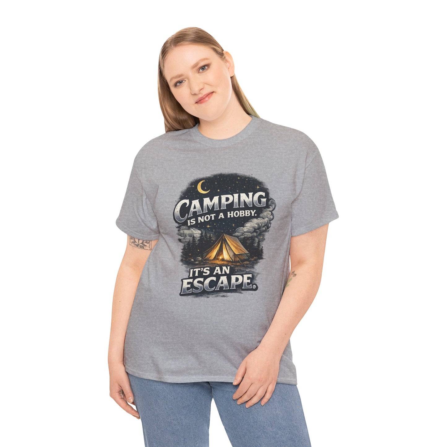 Camping Is Not A Hobby Tee – Outdoor Adventure Tent Escape T-Shirt