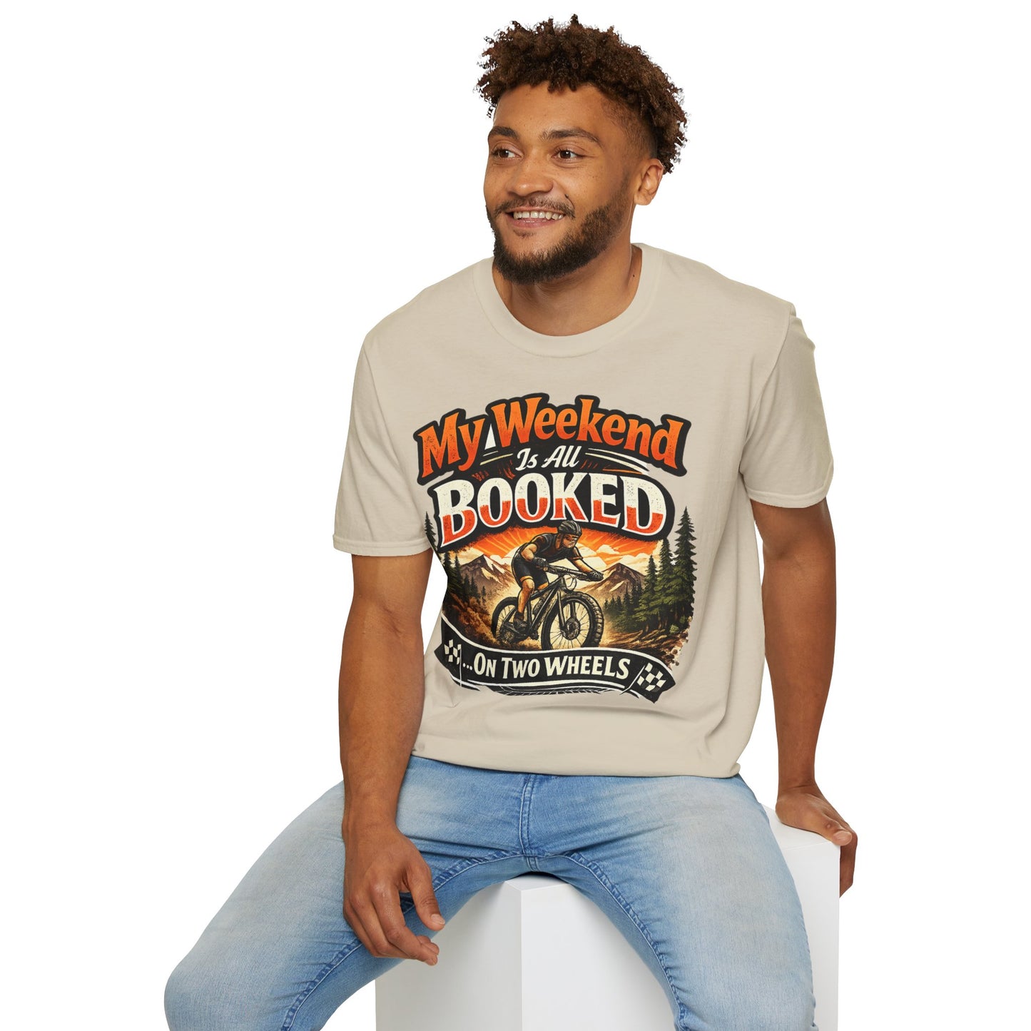 My Weekend Is Booked On Two Wheels - Funny Cycling T-Shirt | Bike Lover Gift