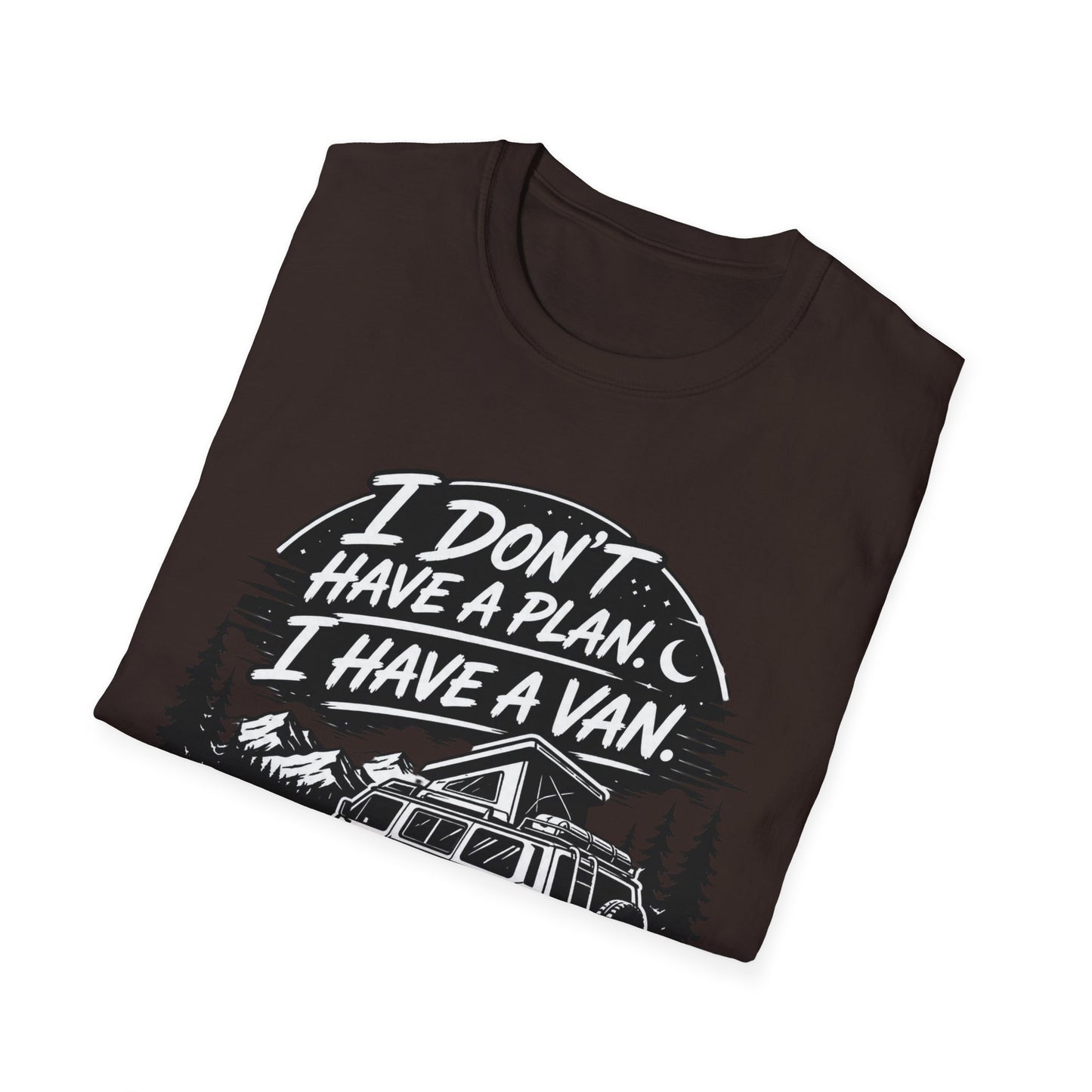 Van Life T-Shirt - "I Don't Have a Plan, I Have a Van" Adventure Tee