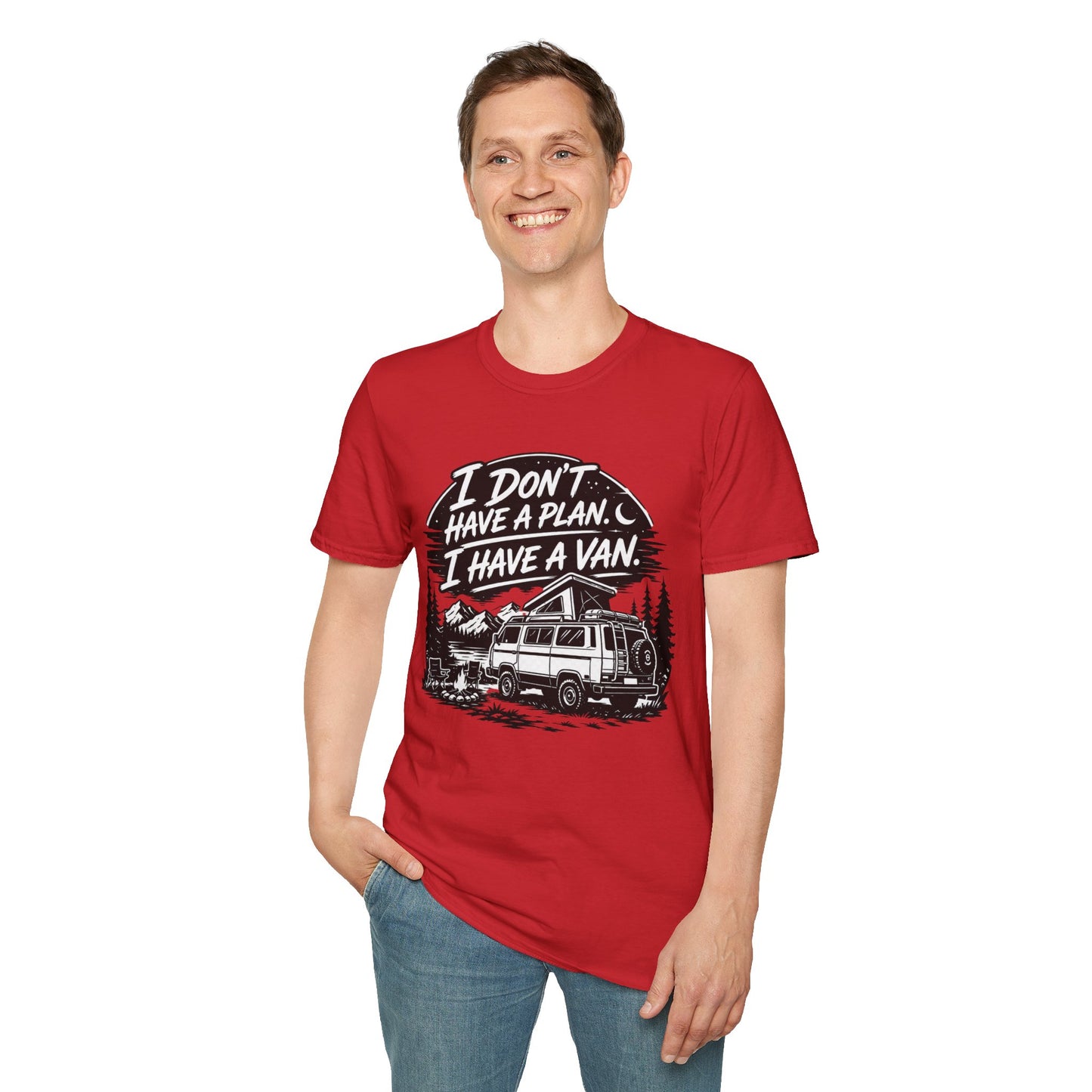 Van Life T-Shirt - "I Don't Have a Plan, I Have a Van" Adventure Tee