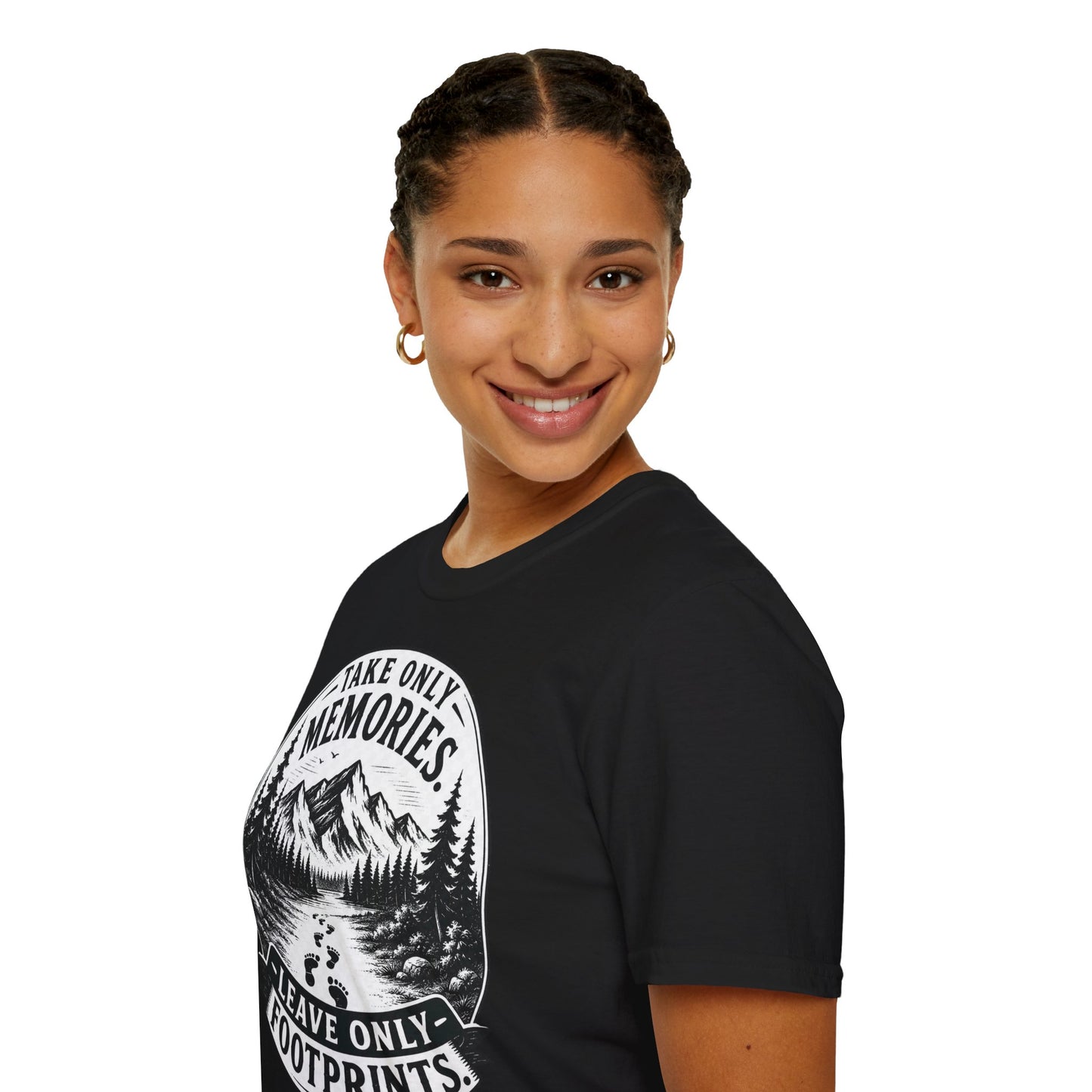T-Shirt — Take Only Memories, Leave Only Footprints Mountain Hiking Tee