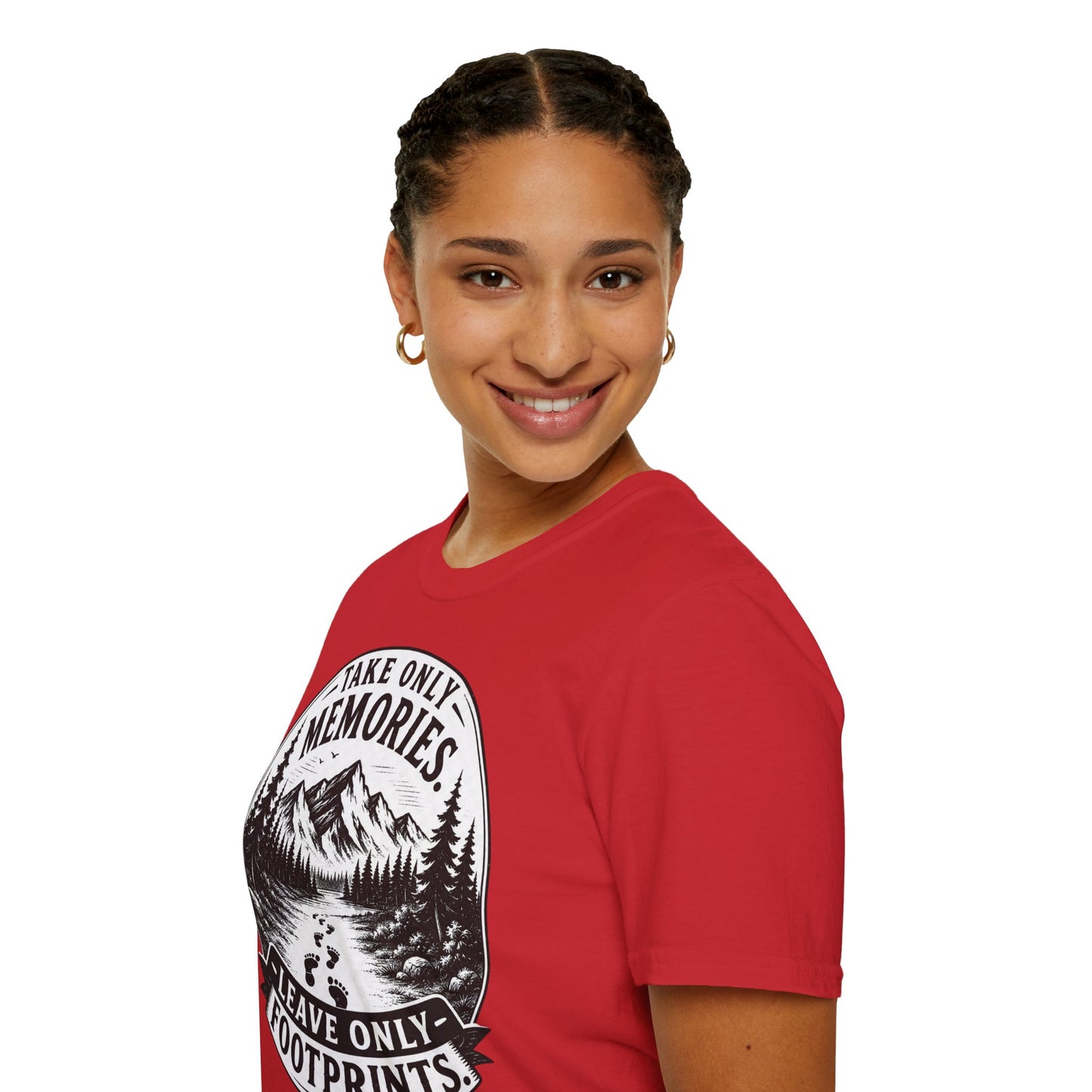T-Shirt — Take Only Memories, Leave Only Footprints Mountain Hiking Tee