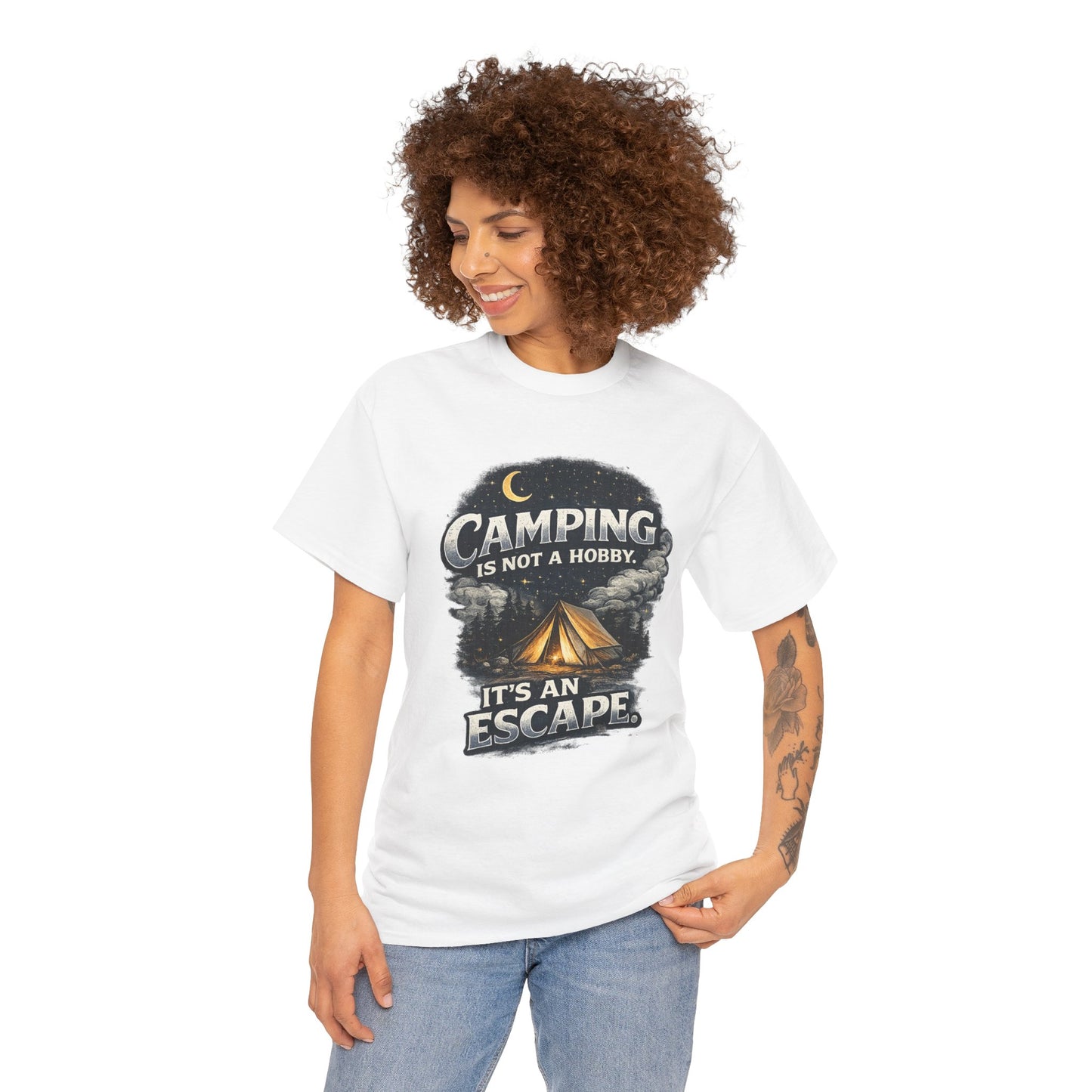 Camping Is Not A Hobby Tee – Outdoor Adventure Tent Escape T-Shirt