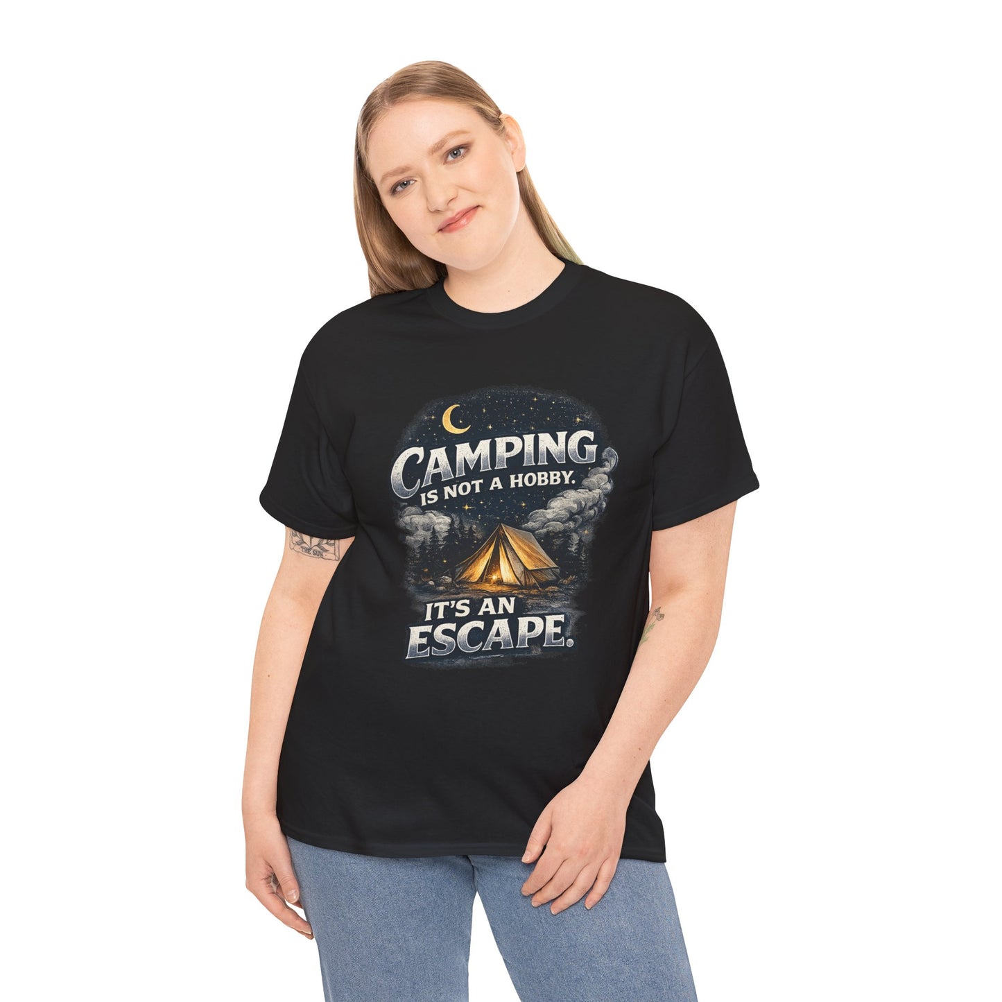 Camping Is Not A Hobby Tee – Outdoor Adventure Tent Escape T-Shirt
