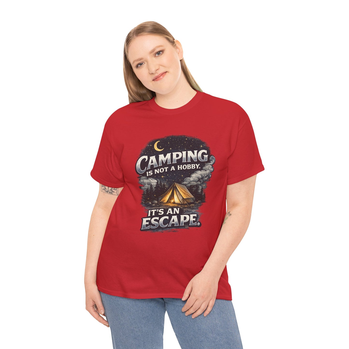 Camping Is Not A Hobby Tee – Outdoor Adventure Tent Escape T-Shirt