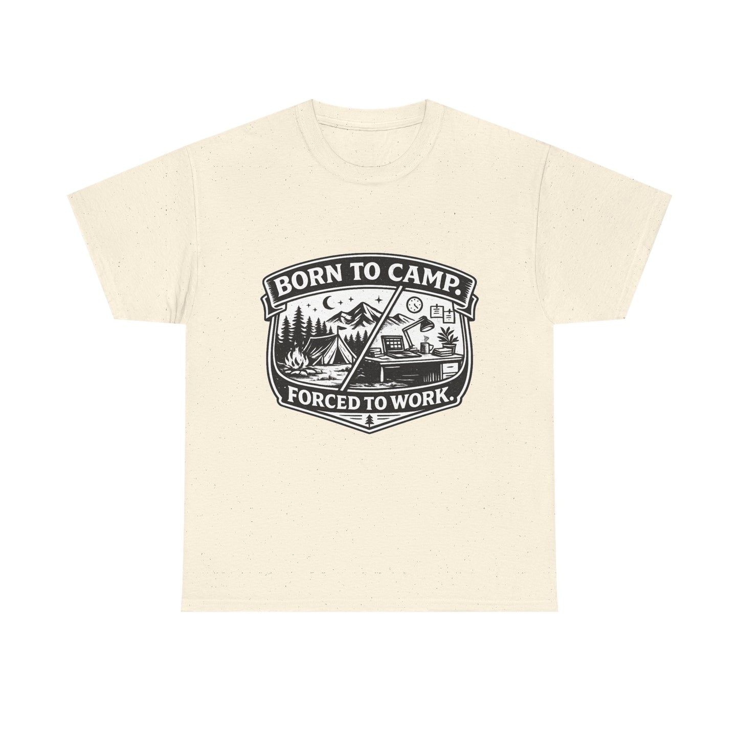Born to Camp Badge T-Shirt — Camping Graphic Tee