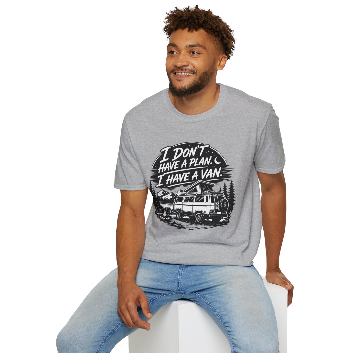 Van Life T-Shirt - "I Don't Have a Plan, I Have a Van" Adventure Tee
