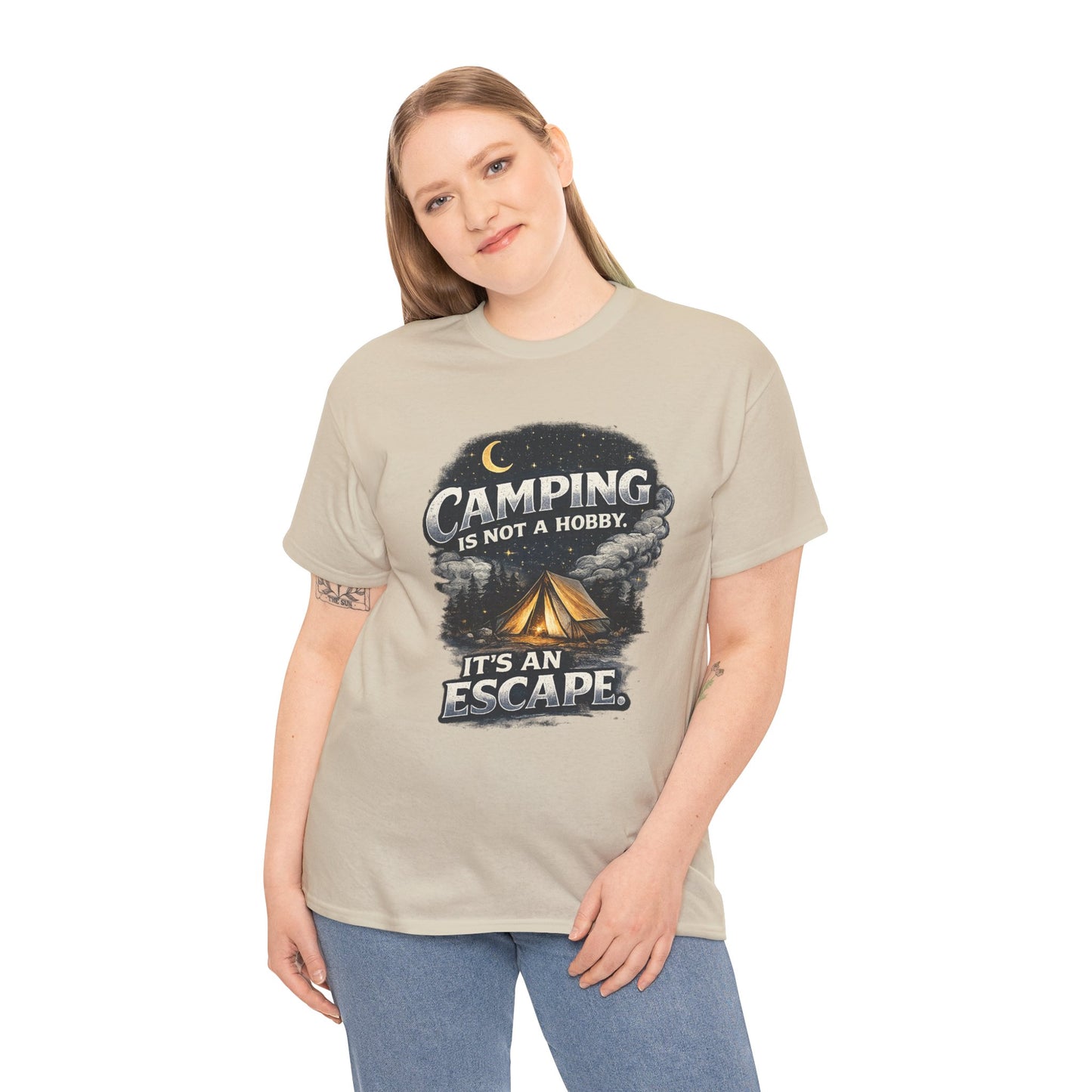 Camping Is Not A Hobby Tee – Outdoor Adventure Tent Escape T-Shirt