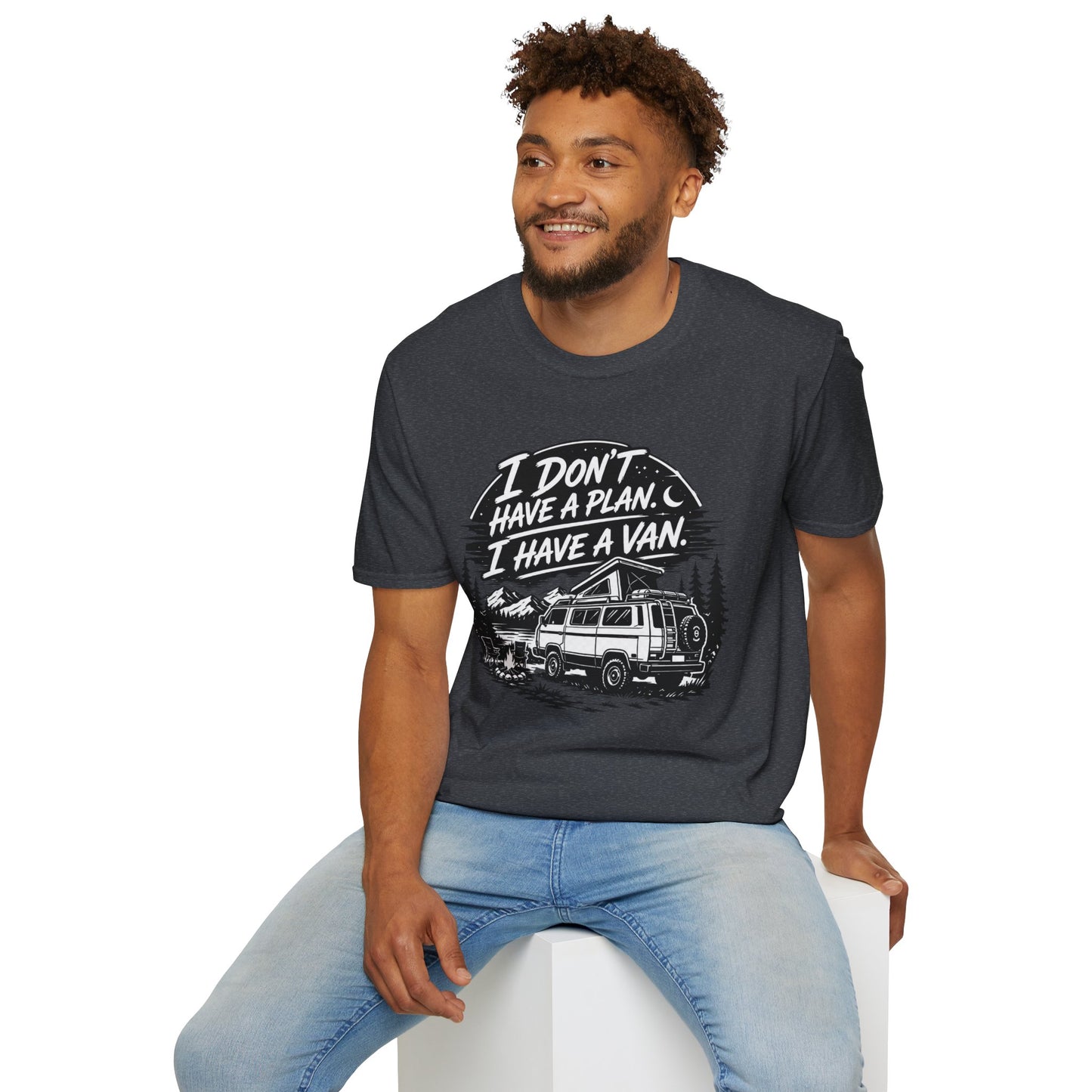 Van Life T-Shirt - "I Don't Have a Plan, I Have a Van" Adventure Tee