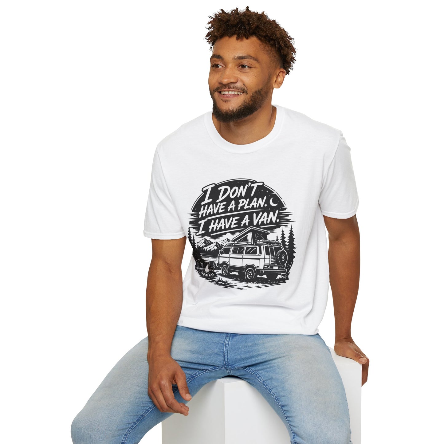 Van Life T-Shirt - "I Don't Have a Plan, I Have a Van" Adventure Tee