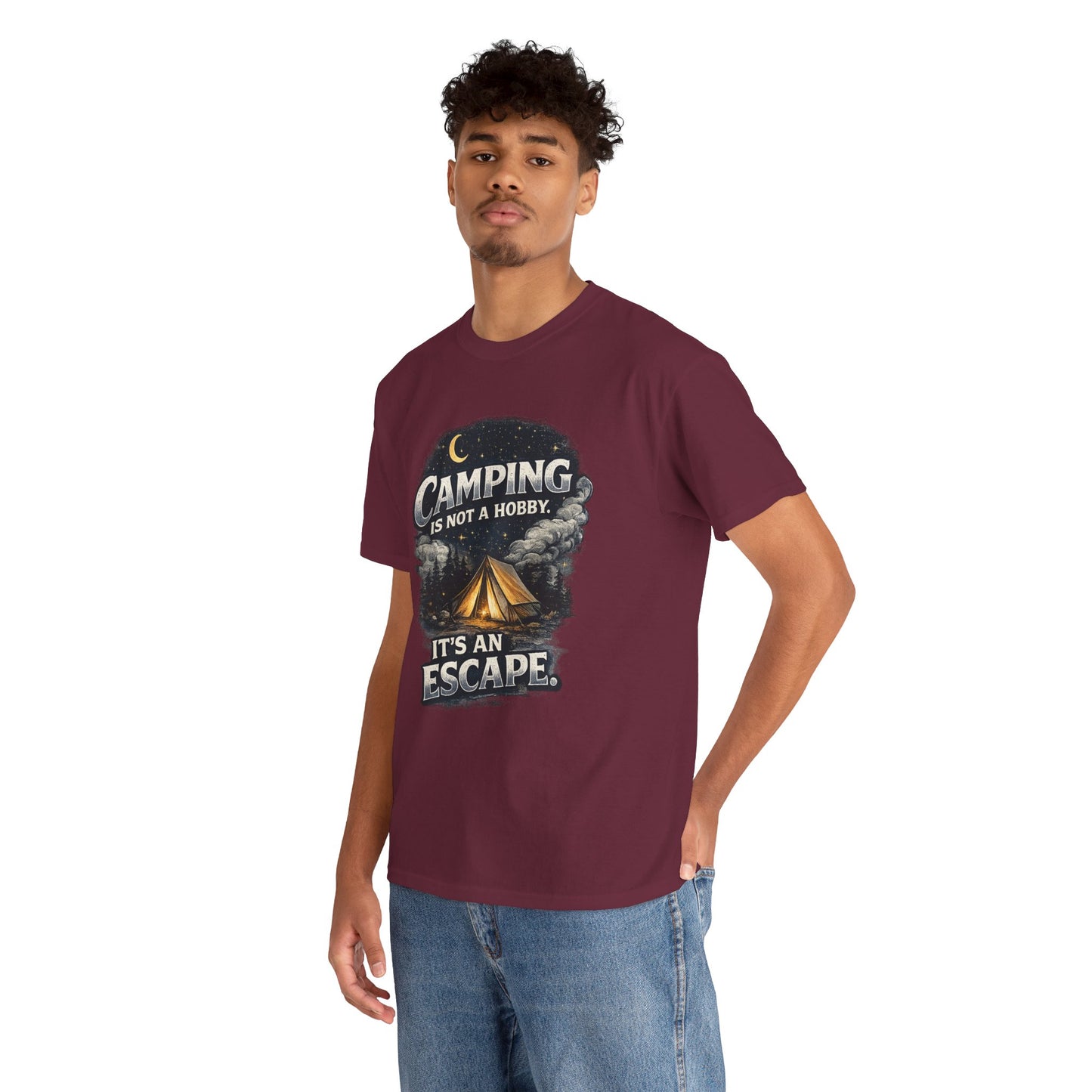 Camping Is Not A Hobby Tee – Outdoor Adventure Tent Escape T-Shirt