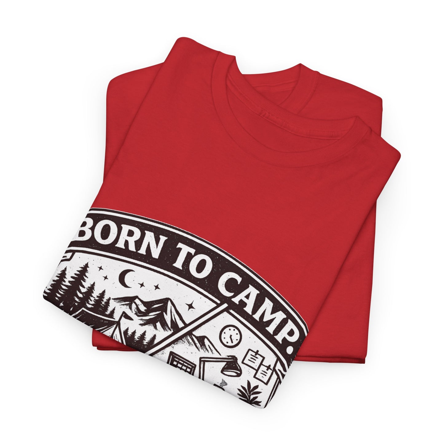 Born to Camp Badge T-Shirt — Camping Graphic Tee