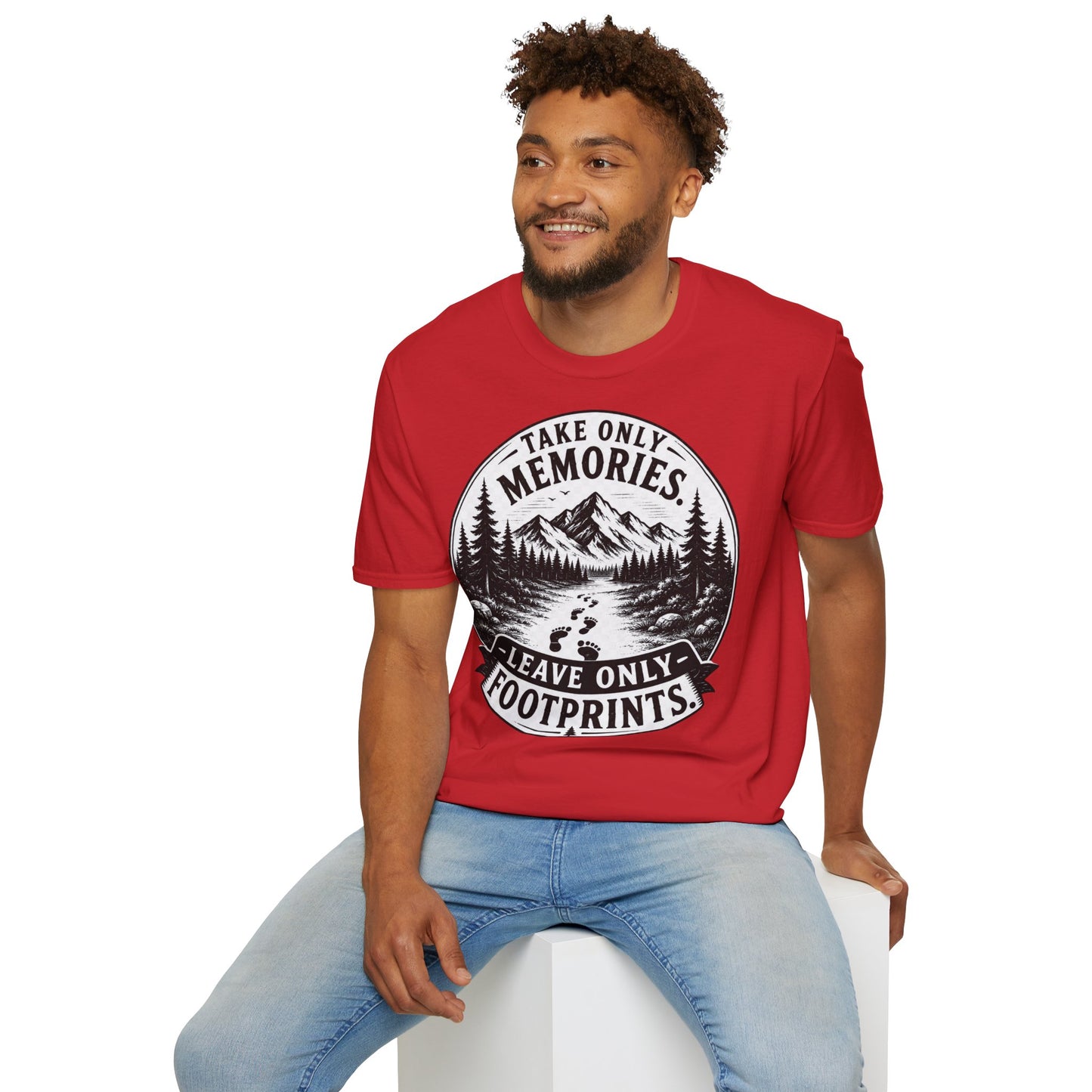 T-Shirt — Take Only Memories, Leave Only Footprints Mountain Hiking Tee