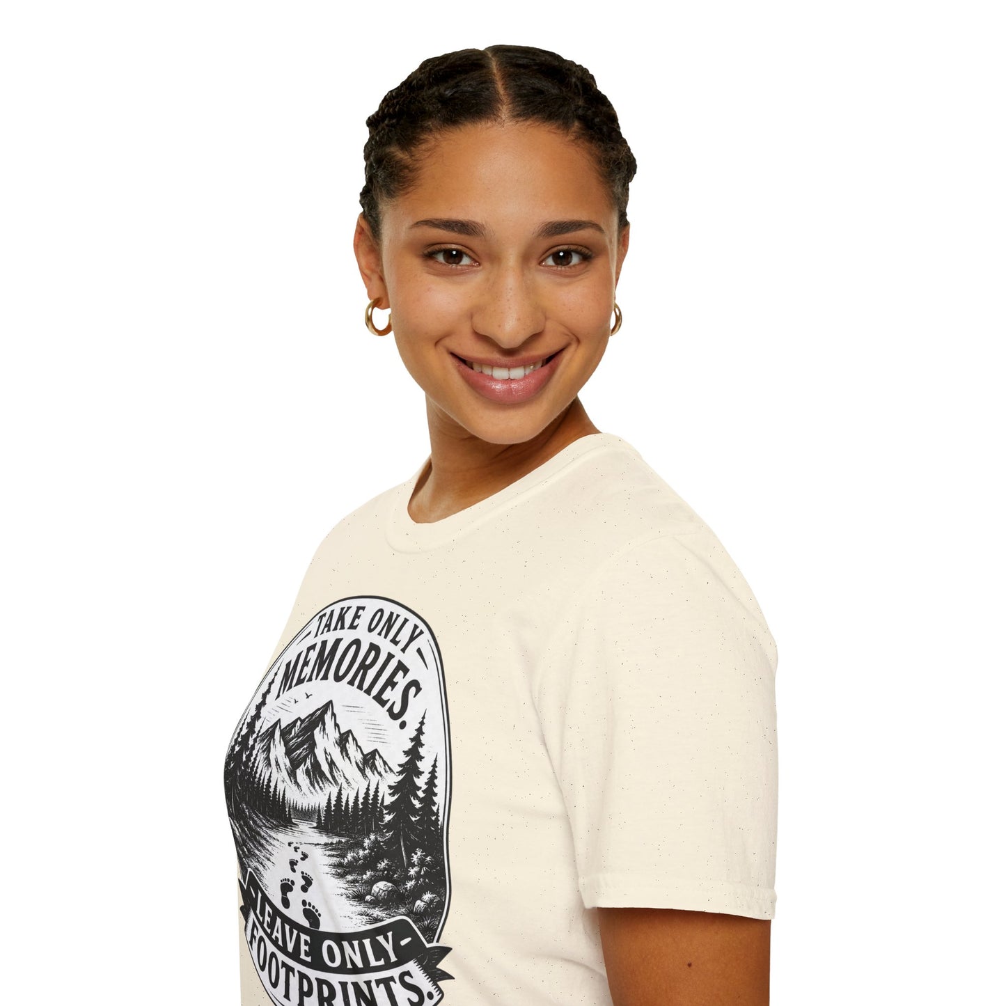 T-Shirt — Take Only Memories, Leave Only Footprints Mountain Hiking Tee