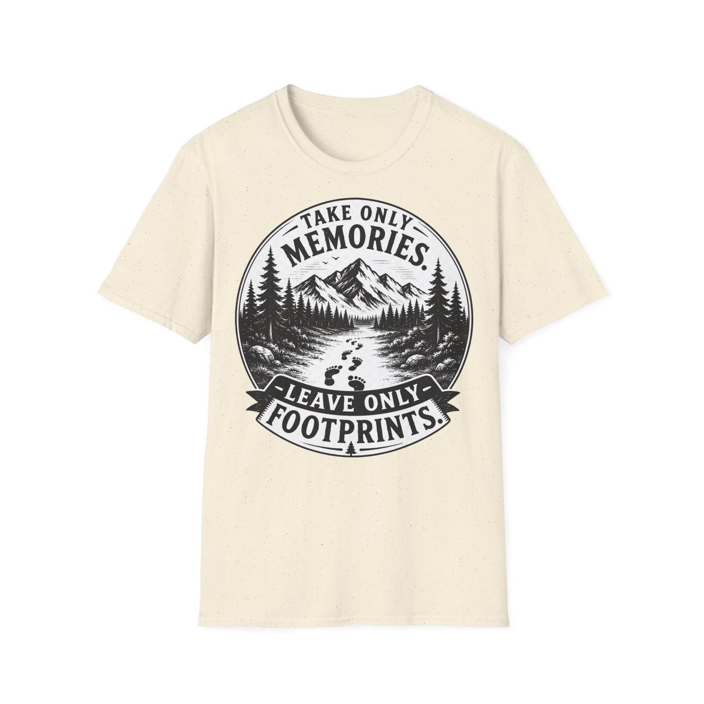 T-Shirt — Take Only Memories, Leave Only Footprints Mountain Hiking Tee