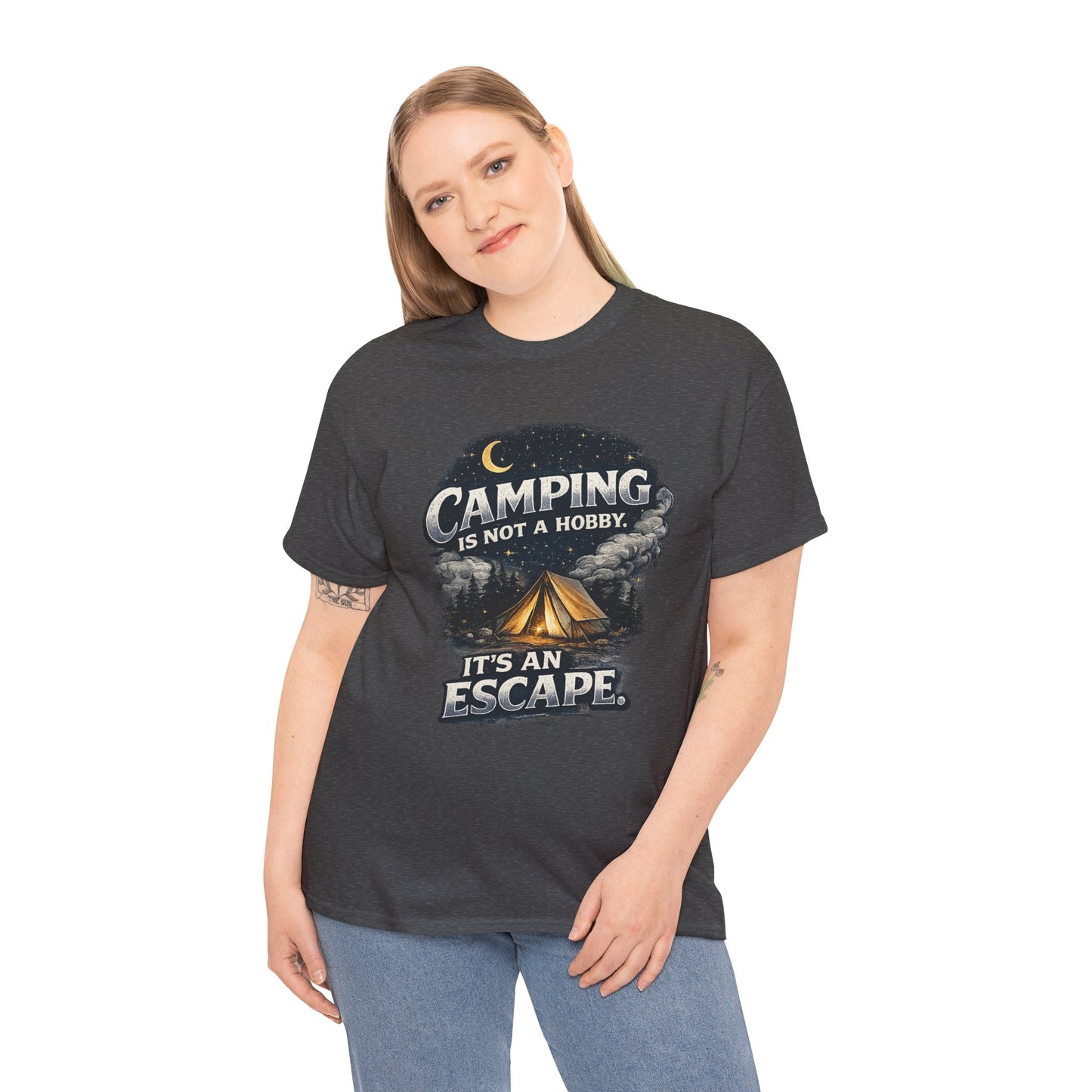 Camping Is Not A Hobby Tee – Outdoor Adventure Tent Escape T-Shirt