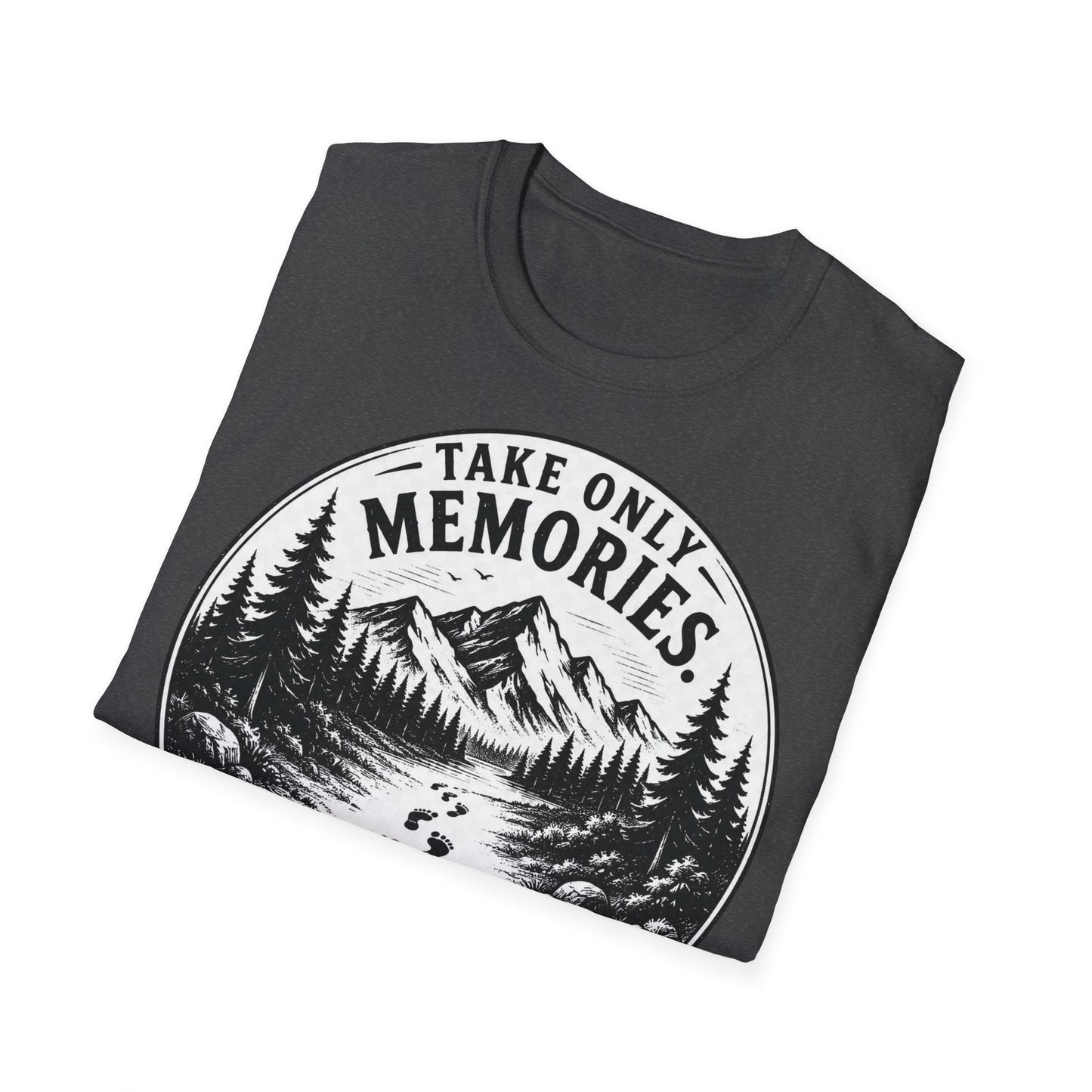 T-Shirt — Take Only Memories, Leave Only Footprints Mountain Hiking Tee