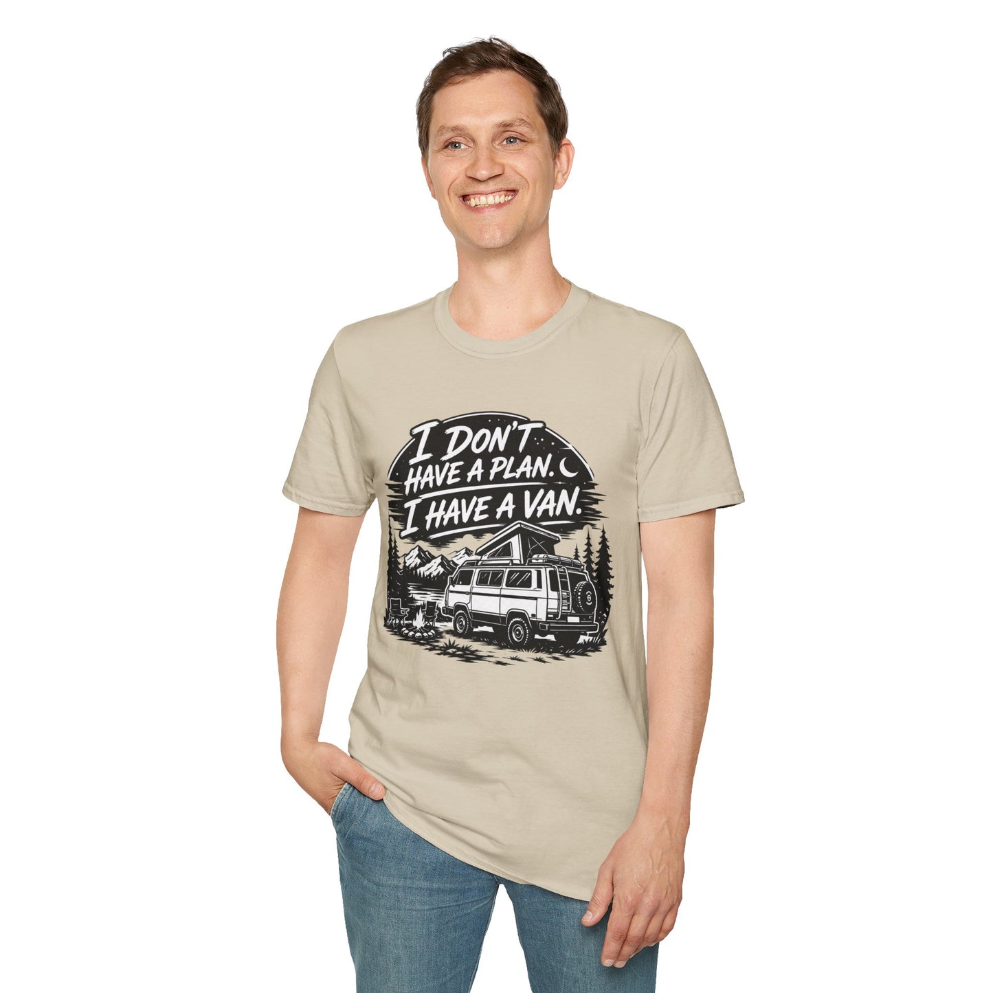 Van Life T-Shirt - "I Don't Have a Plan, I Have a Van" Adventure Tee