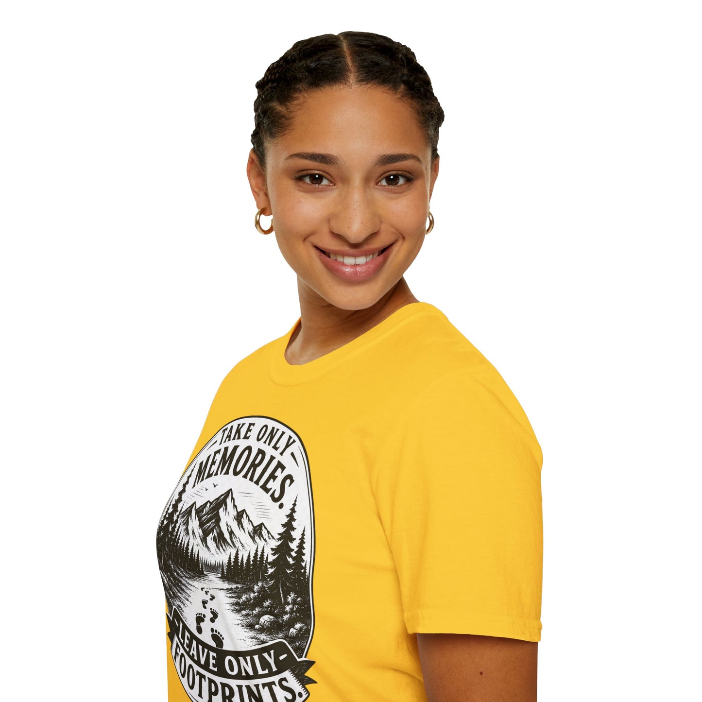 T-Shirt — Take Only Memories, Leave Only Footprints Mountain Hiking Tee