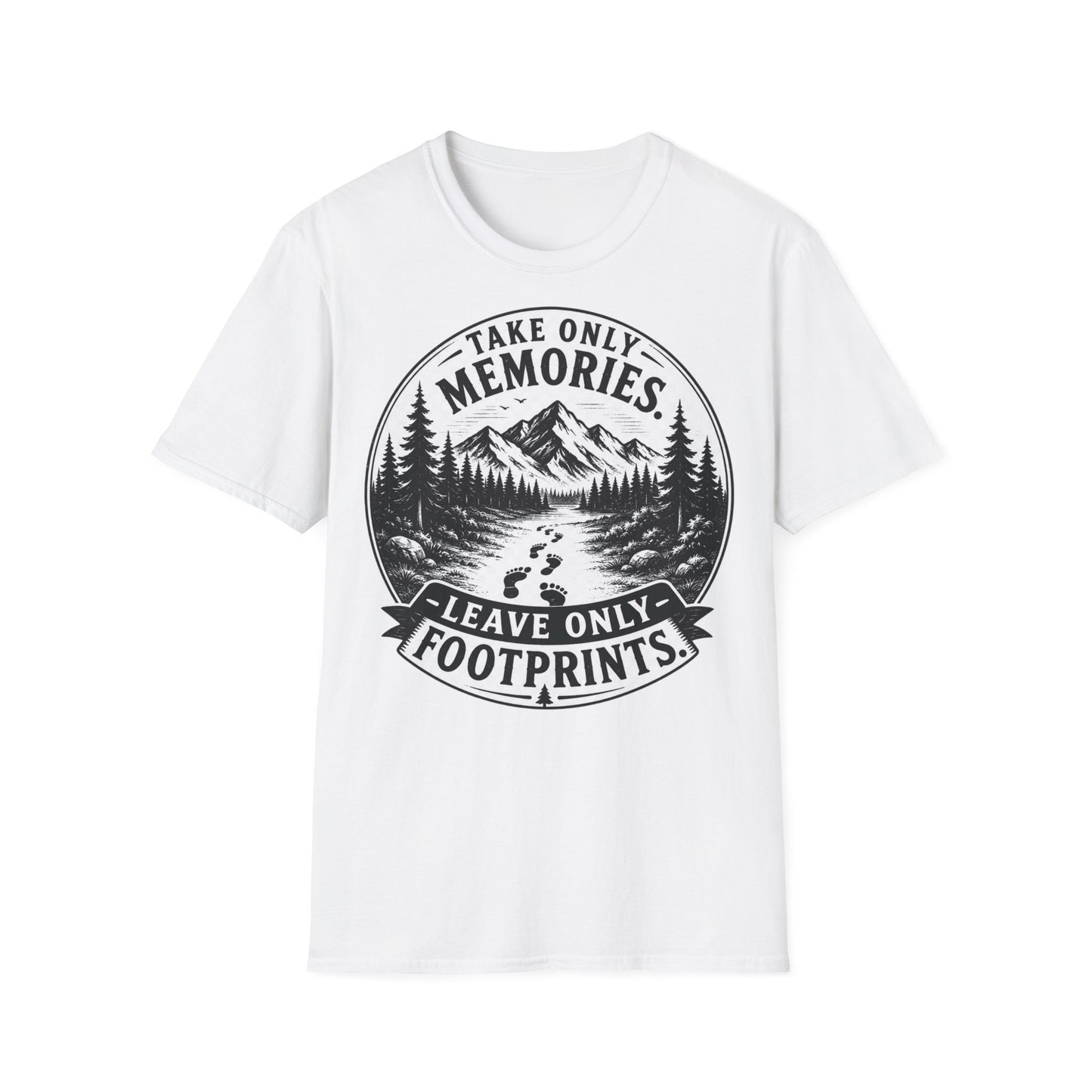 T-Shirt — Take Only Memories, Leave Only Footprints Mountain Hiking Tee