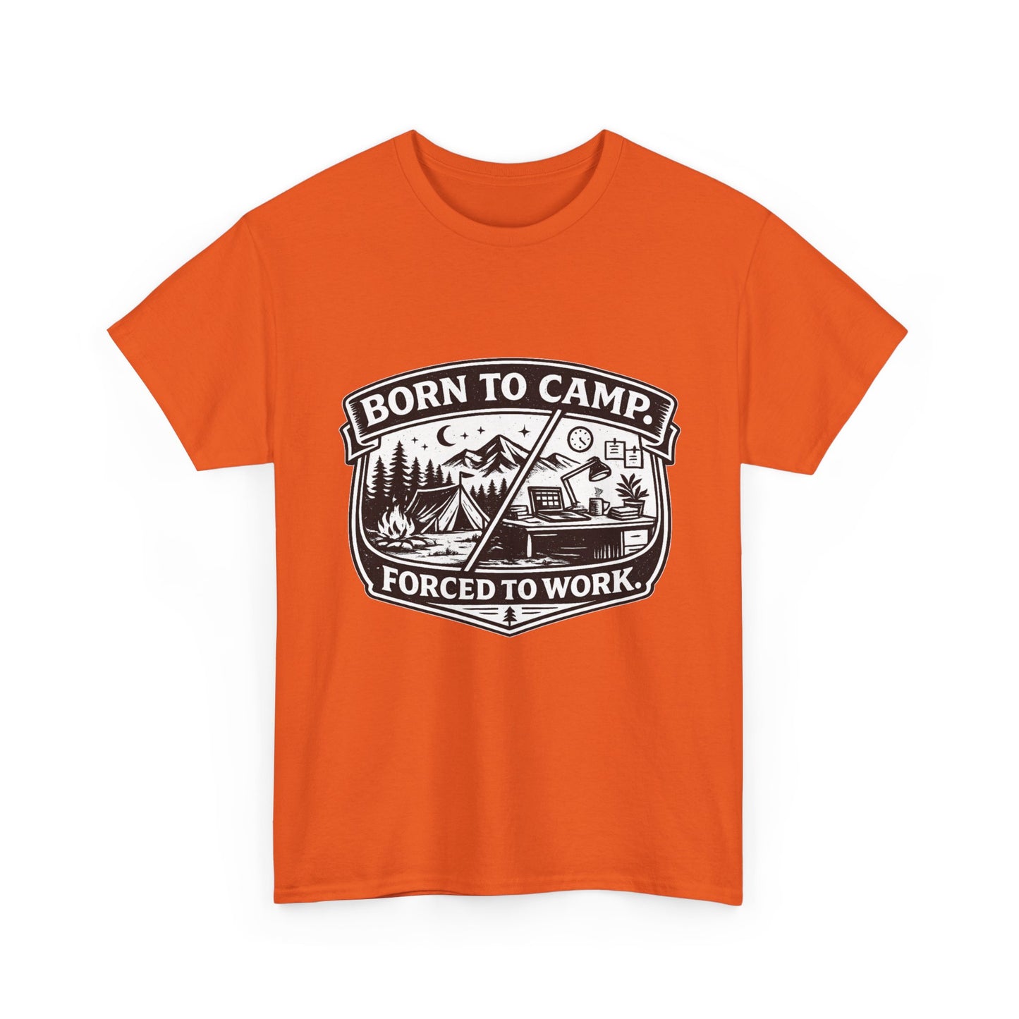 Born to Camp Badge T-Shirt — Camping Graphic Tee