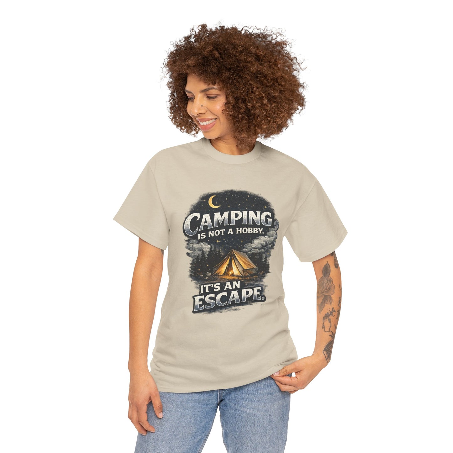 Camping Is Not A Hobby Tee – Outdoor Adventure Tent Escape T-Shirt