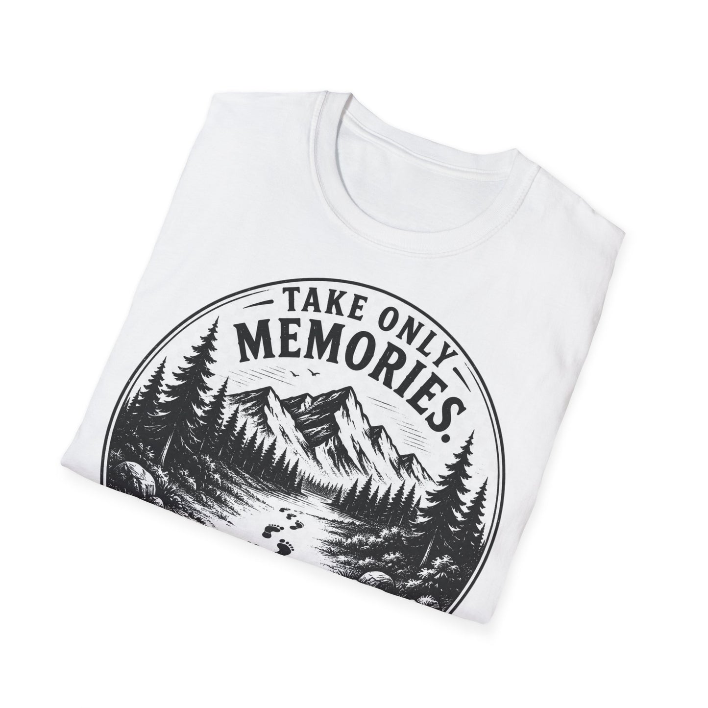 T-Shirt — Take Only Memories, Leave Only Footprints Mountain Hiking Tee