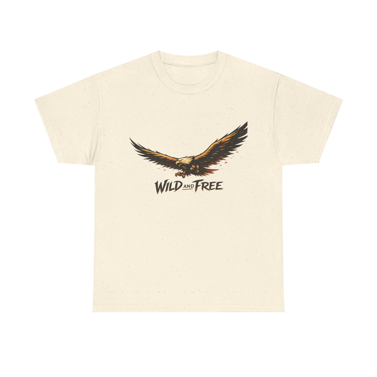Wild and Free Eagle Shirt for Men Women – Vintage Eagle Graphic Tee Freedom Nature Outdoor T-Shirt