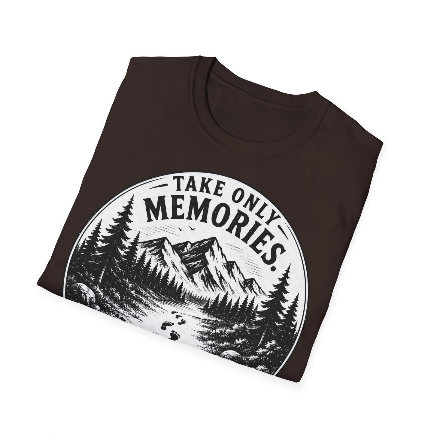 T-Shirt — Take Only Memories, Leave Only Footprints Mountain Hiking Tee