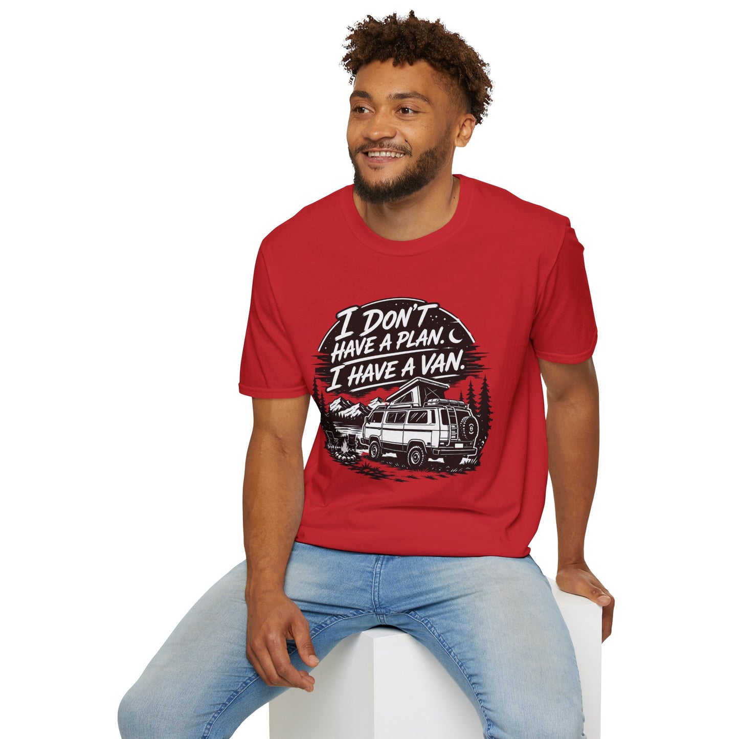 Van Life T-Shirt - "I Don't Have a Plan, I Have a Van" Adventure Tee