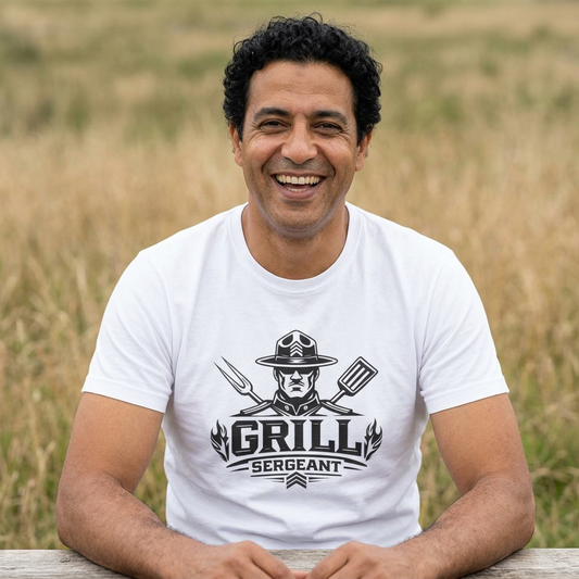 Grill Sergeant— Funny BBQ T-Shirt | Gift for Grill Masters & Dad