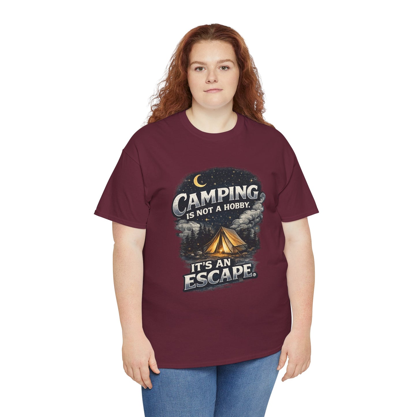 Camping Is Not A Hobby Tee – Outdoor Adventure Tent Escape T-Shirt