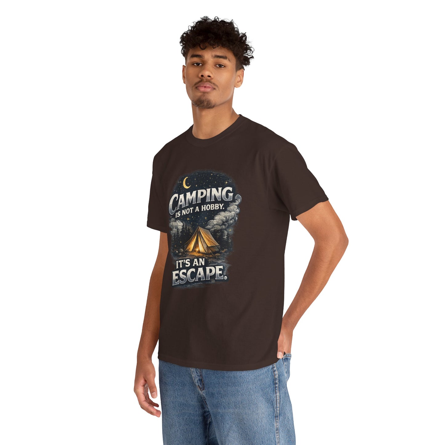 Camping Is Not A Hobby Tee – Outdoor Adventure Tent Escape T-Shirt