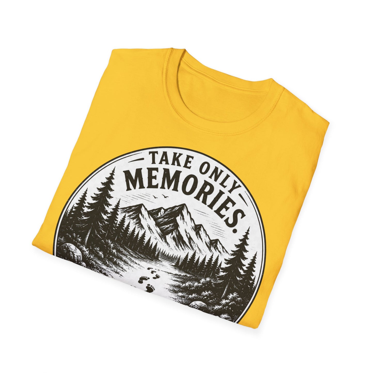 T-Shirt — Take Only Memories, Leave Only Footprints Mountain Hiking Tee