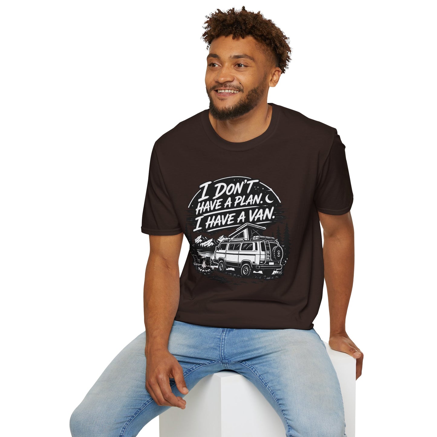 Van Life T-Shirt - "I Don't Have a Plan, I Have a Van" Adventure Tee