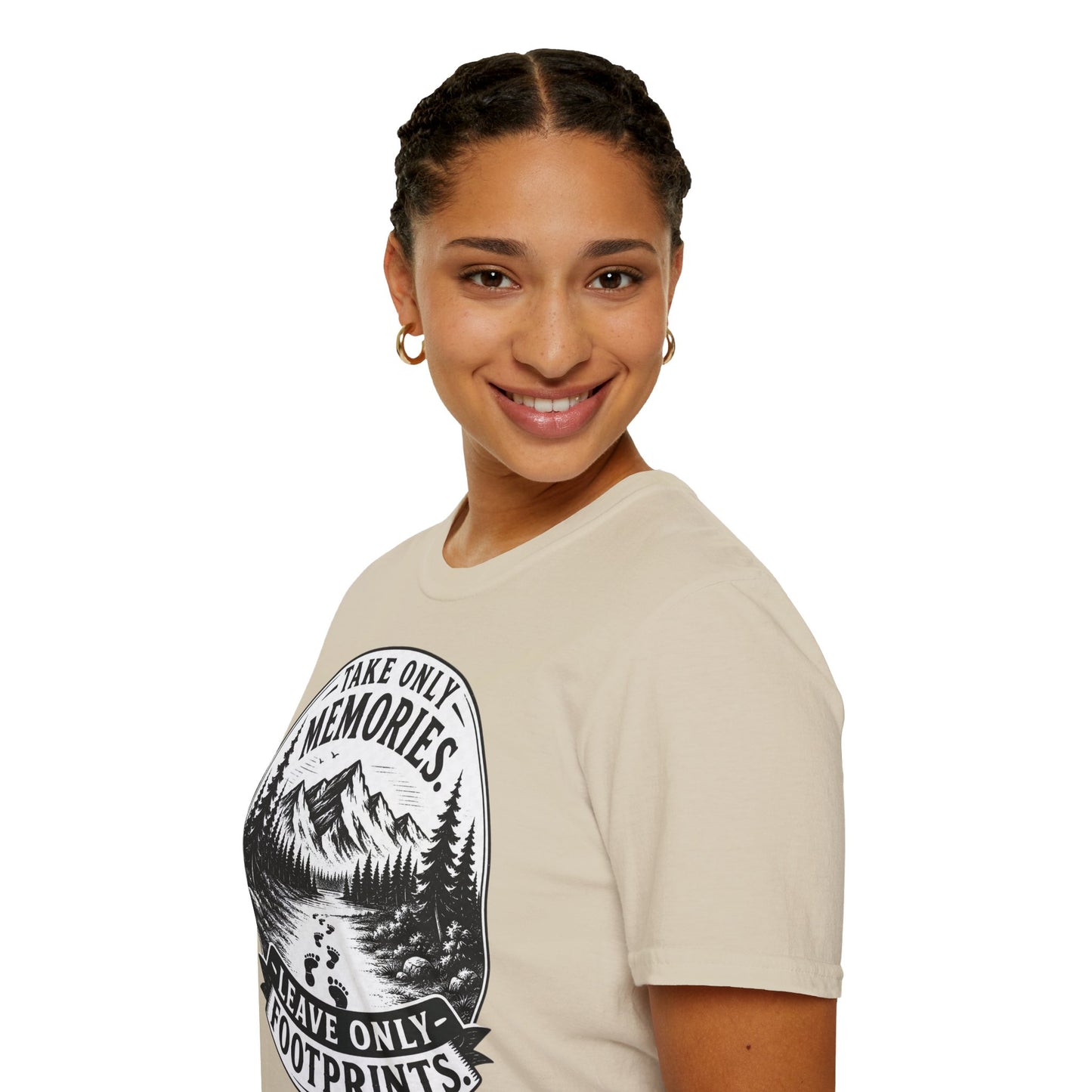 T-Shirt — Take Only Memories, Leave Only Footprints Mountain Hiking Tee